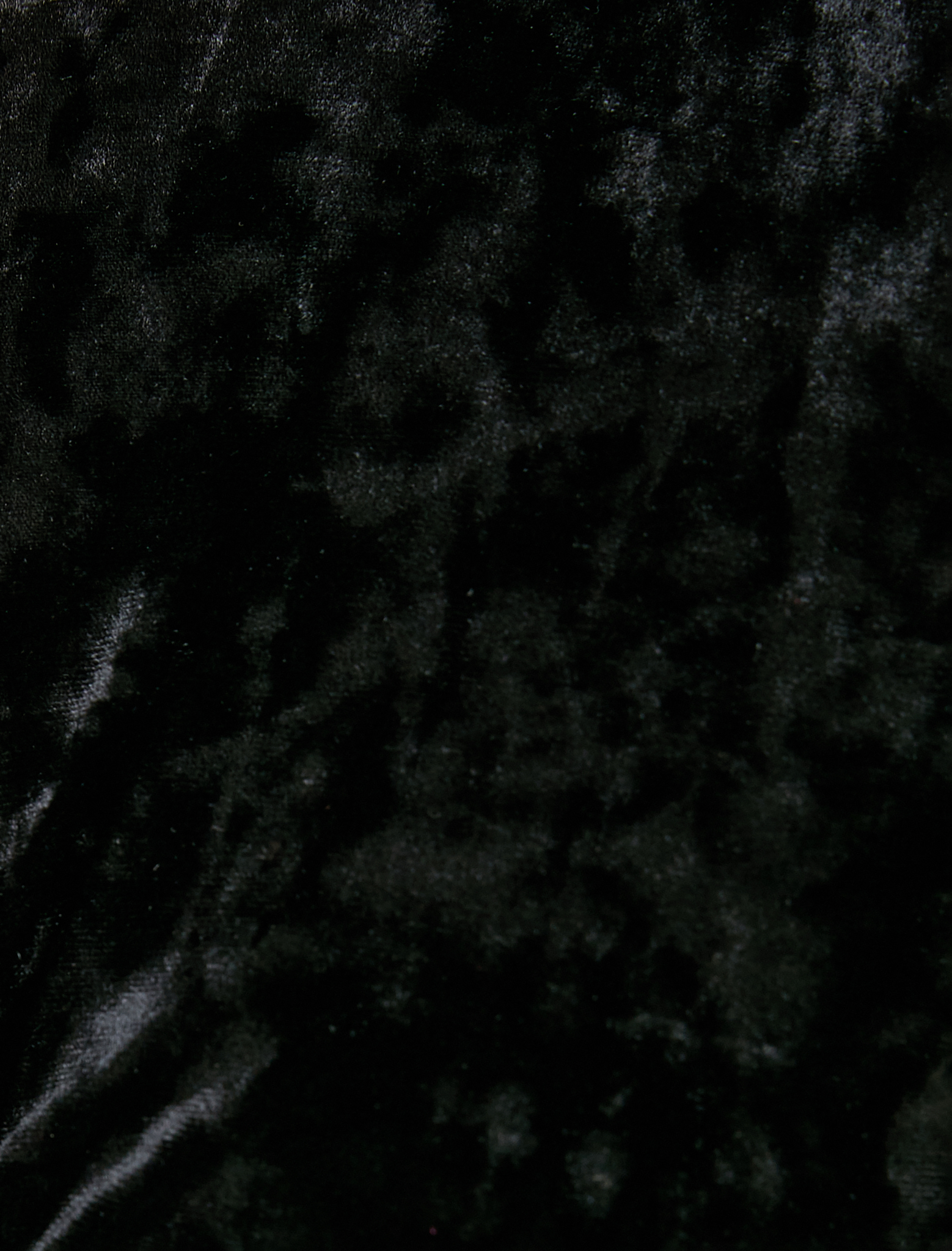   Crop Kadife Tişört Uzun Kollu Düğüm Detaylı