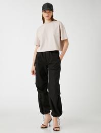 Crop Tişört Kısa Kollu Relax Fit