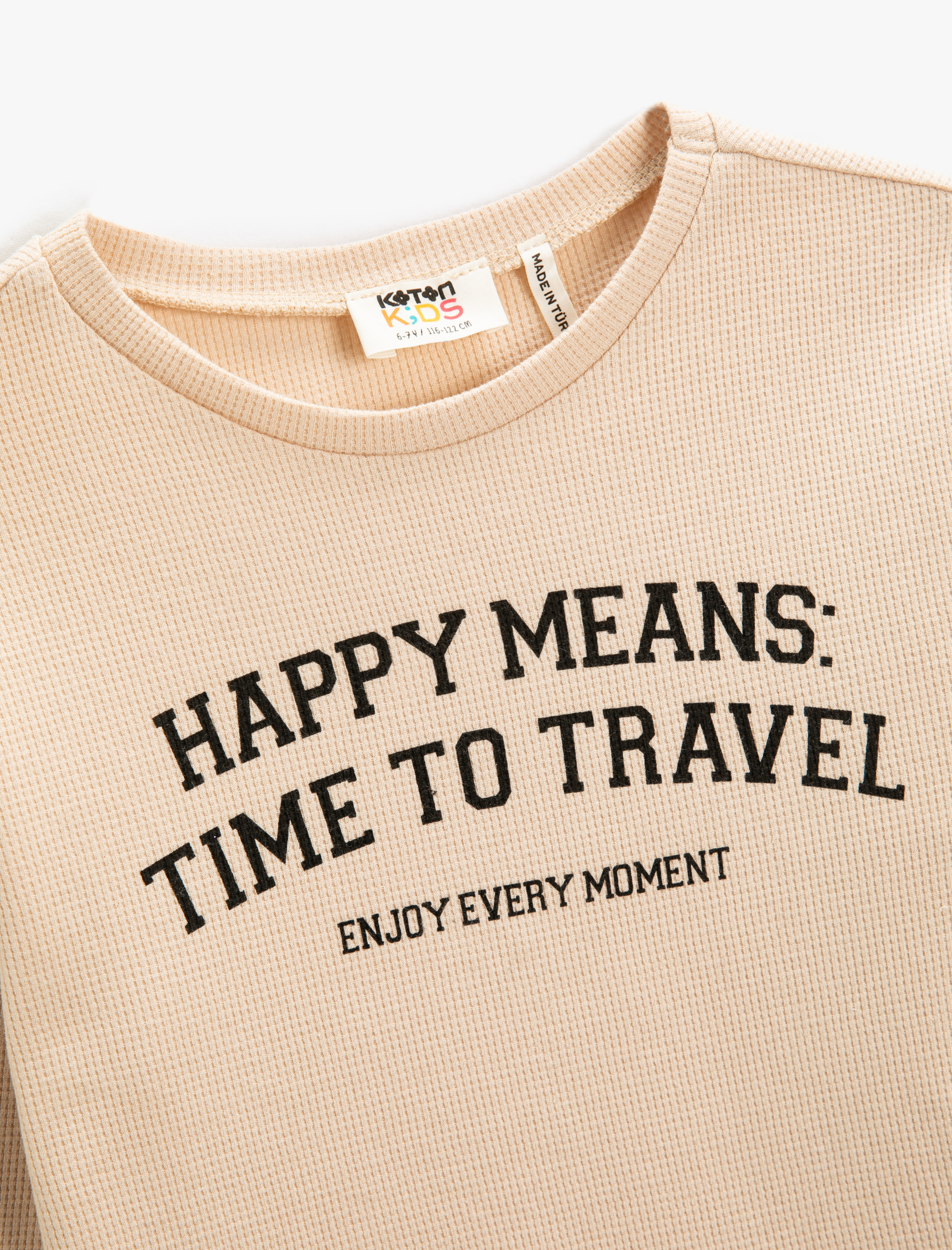  Erkek Çocuk Uzun Kollu Baskılı Tişört Bisiklet Yaka Dokulu