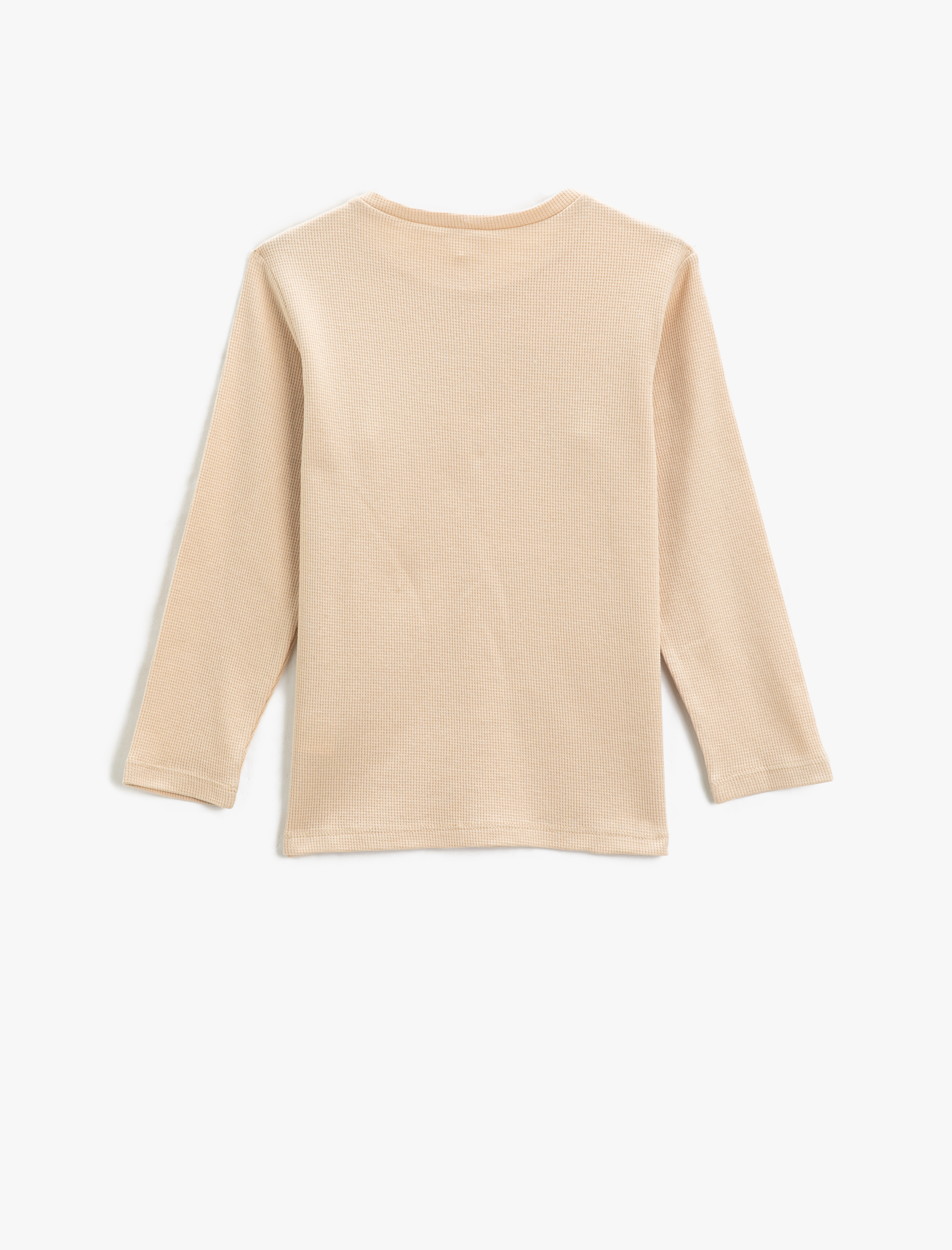  Erkek Çocuk Uzun Kollu Baskılı Tişört Bisiklet Yaka Dokulu