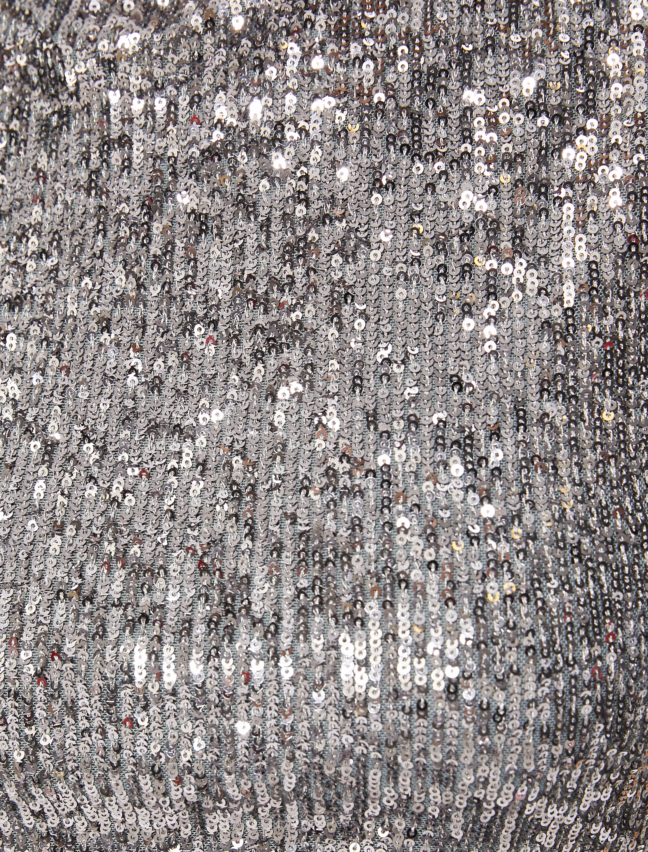   Payetli Mini Gece Elbisesi Volanlı