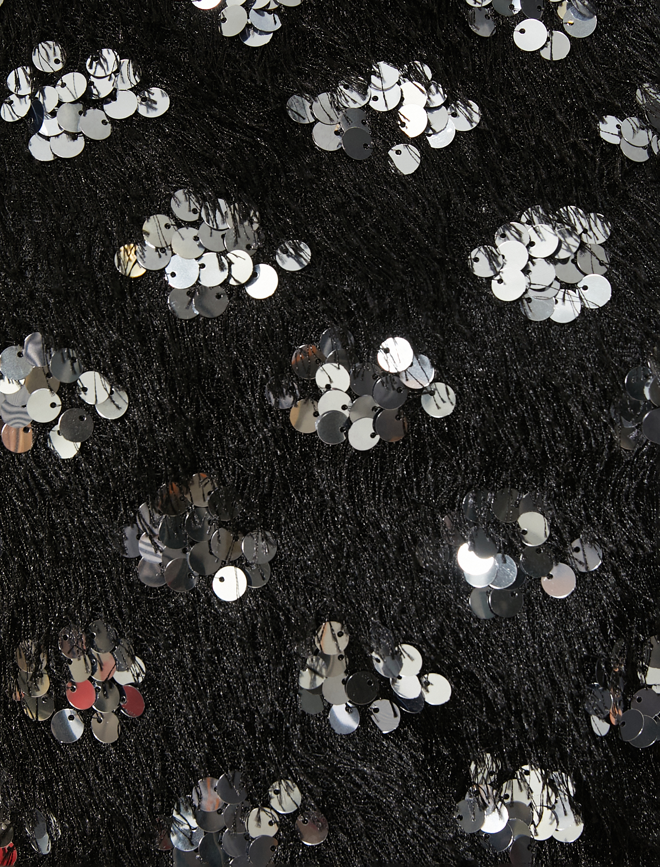   Payetli Abiye Mini Elbise Yüksek Halter Yaka