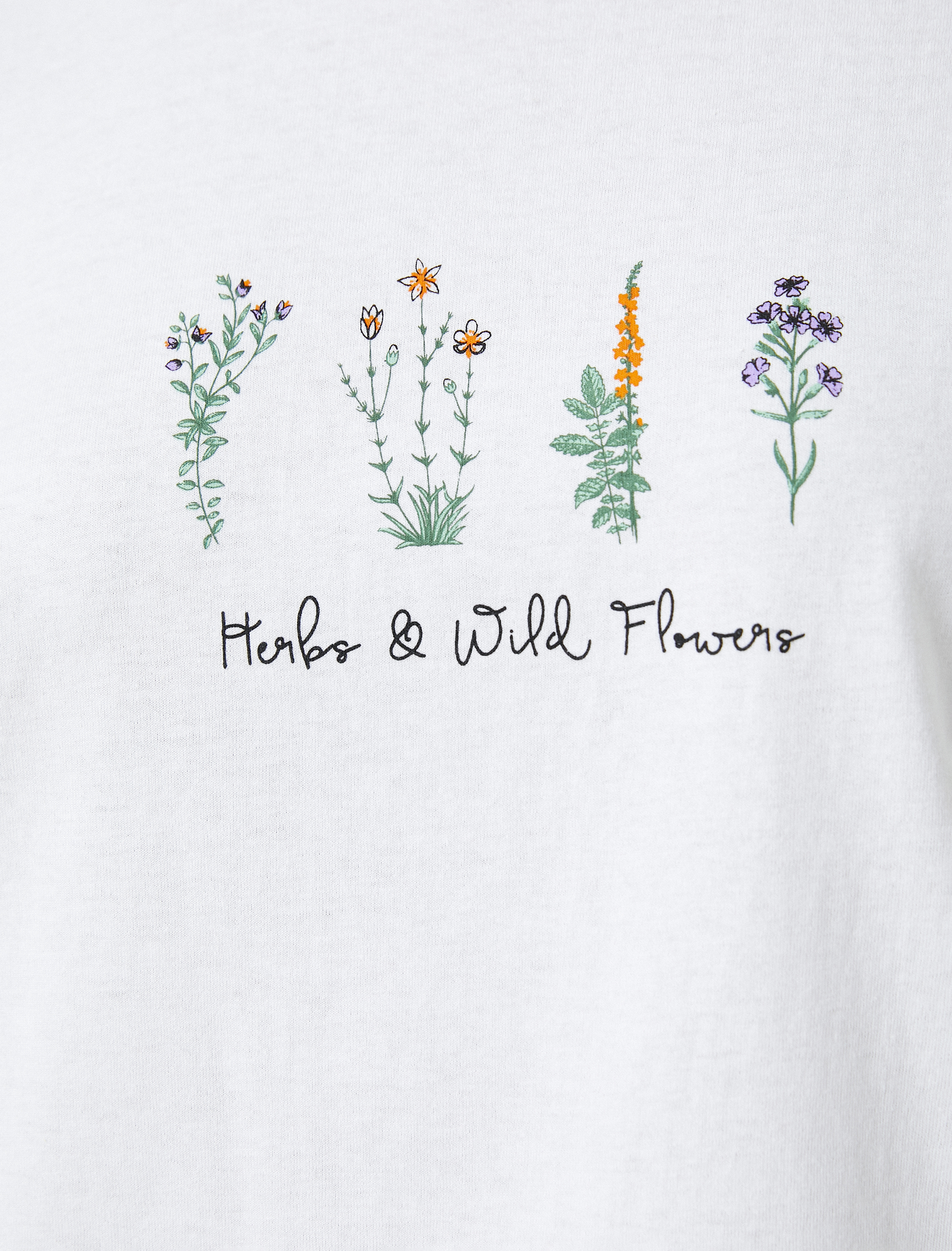   Baskılı Tişört Bisiklet Yaka Kısa Kollu