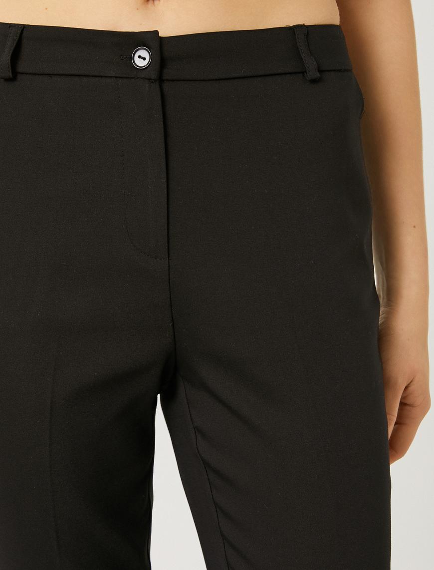   Basic Kumaş Pantolon Normal Bel