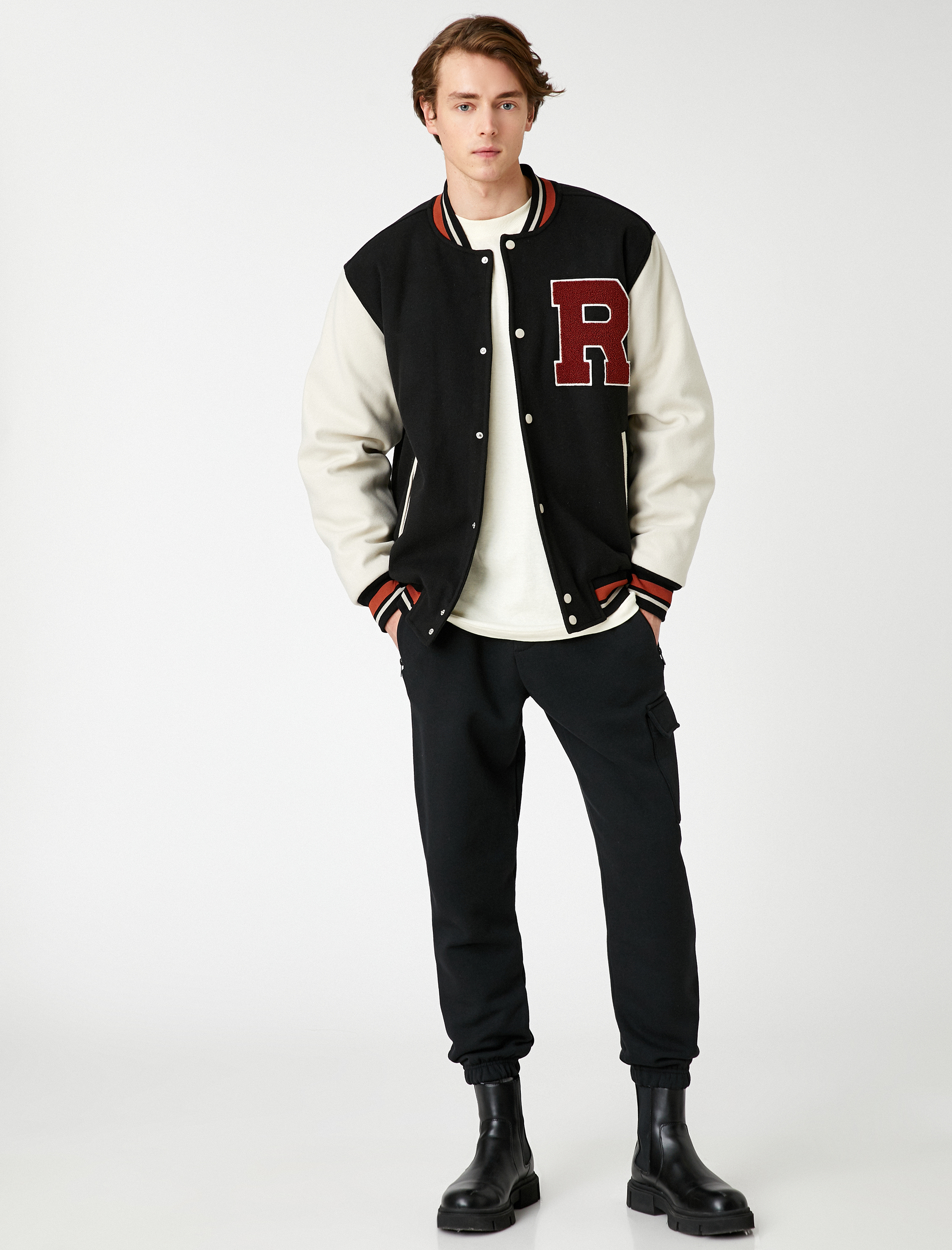   Jogger Eşofman Altı Kargo Cepli Fermuar Detaylı Beli Bağcıklı