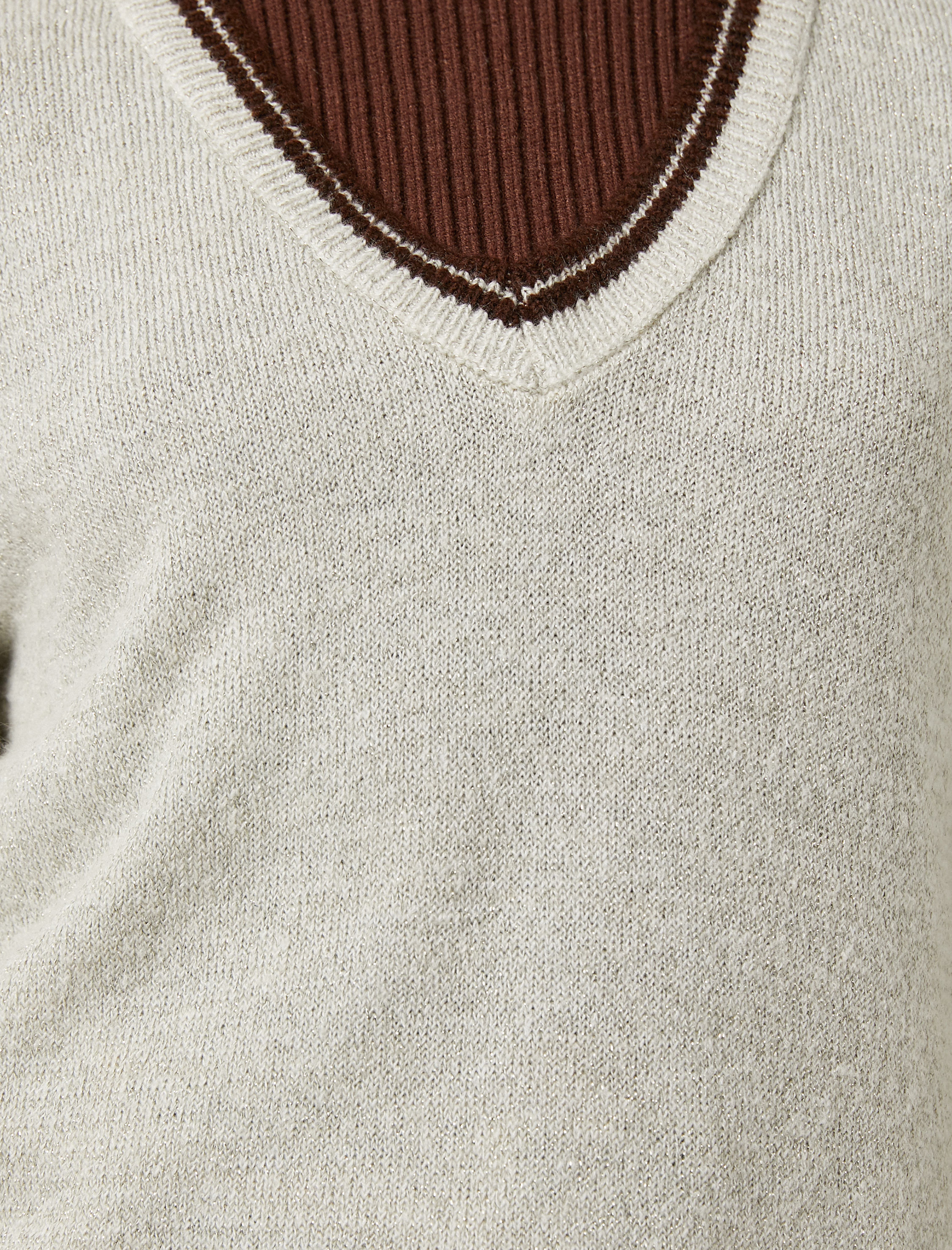   Çift Katlı Görünümlü Triko Kazak