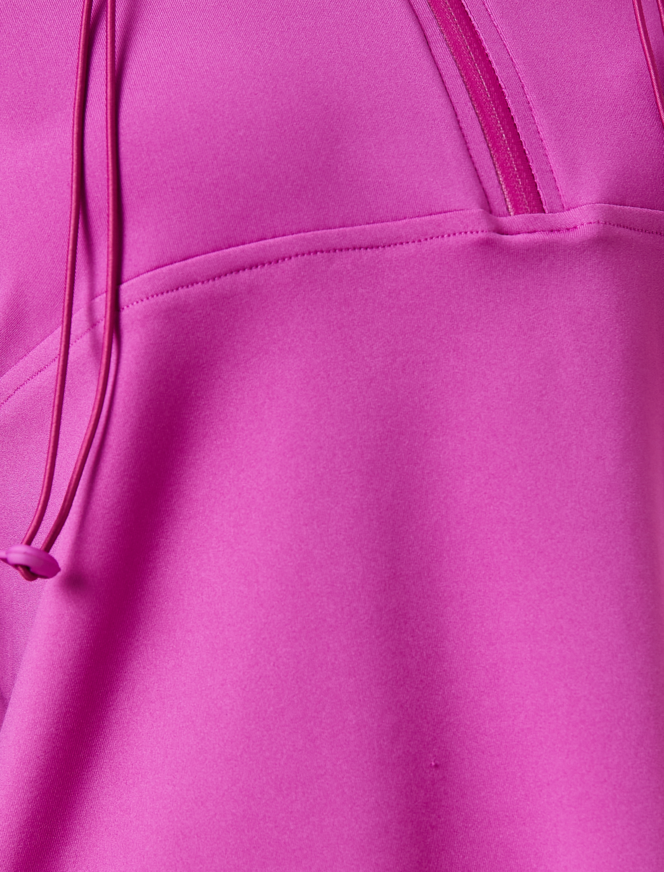   Kapüşonlu Spor Sweatshirt Yarım Fermuarlı