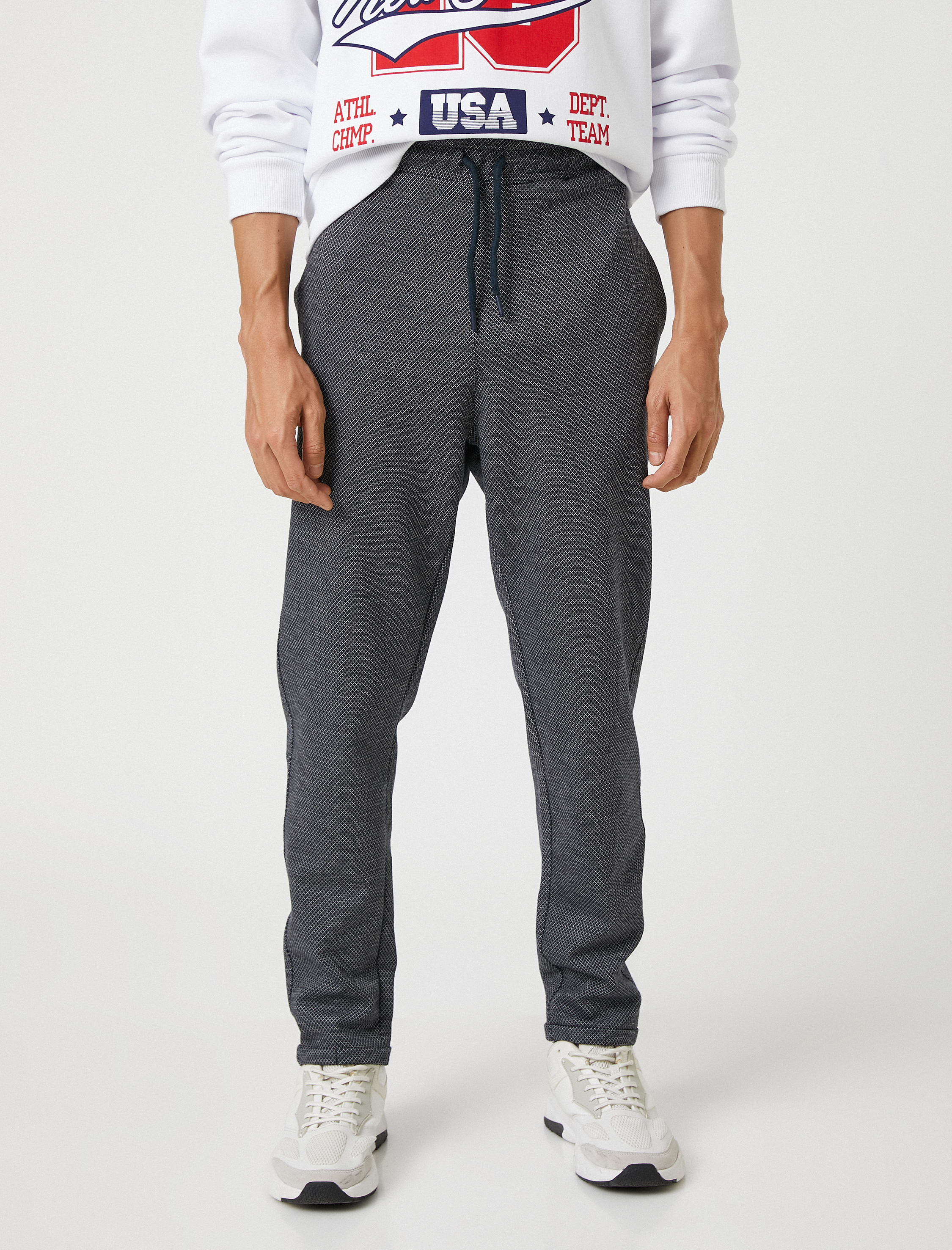   Jogger Eşofman Altı Beli Bağcıklı Cepli