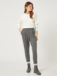 Koton X Şahika Ercümen - Dar Paça Pileli Baggy Pantolon