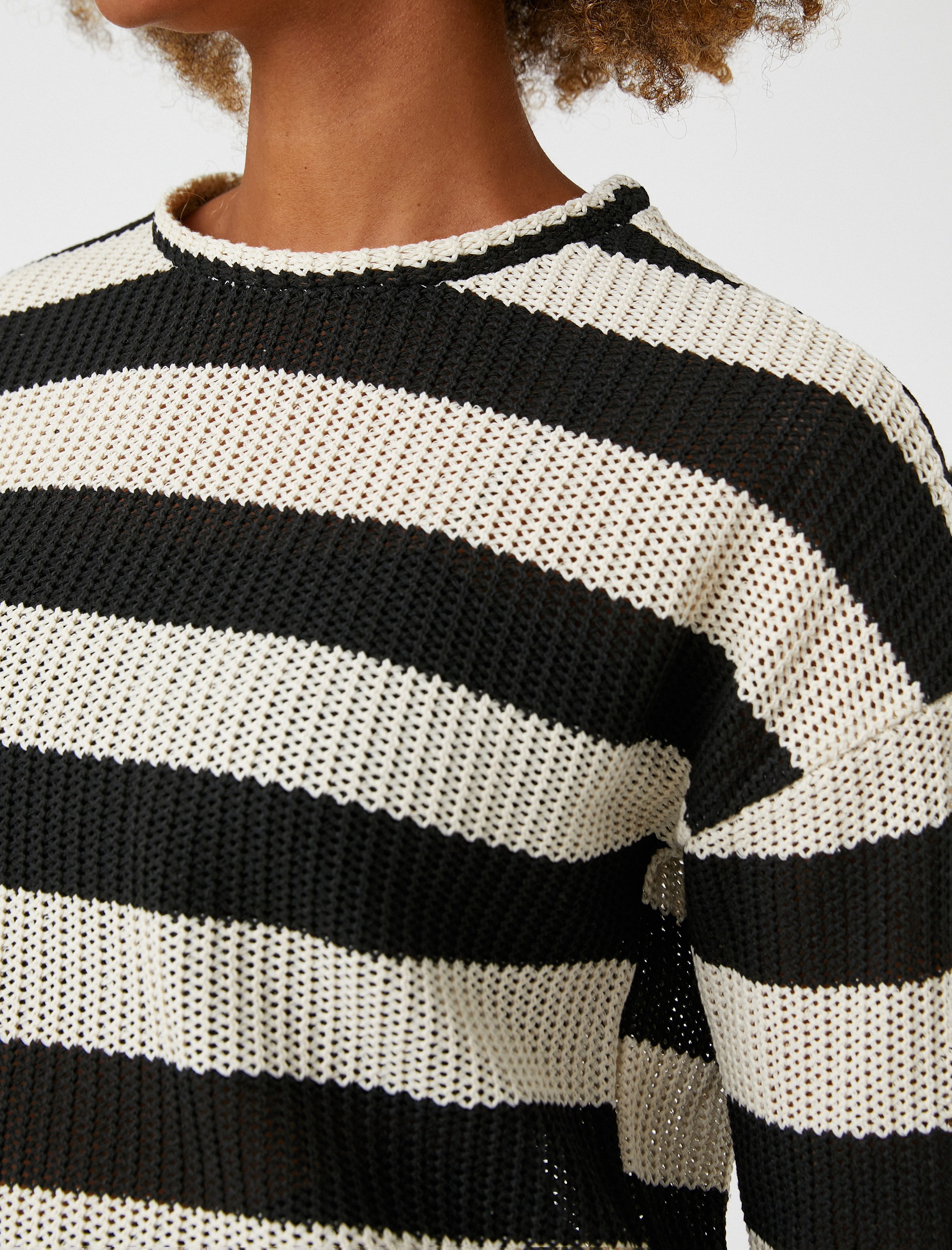   Uzun Kollu Tişört Triko Bisiklet Yaka Basic