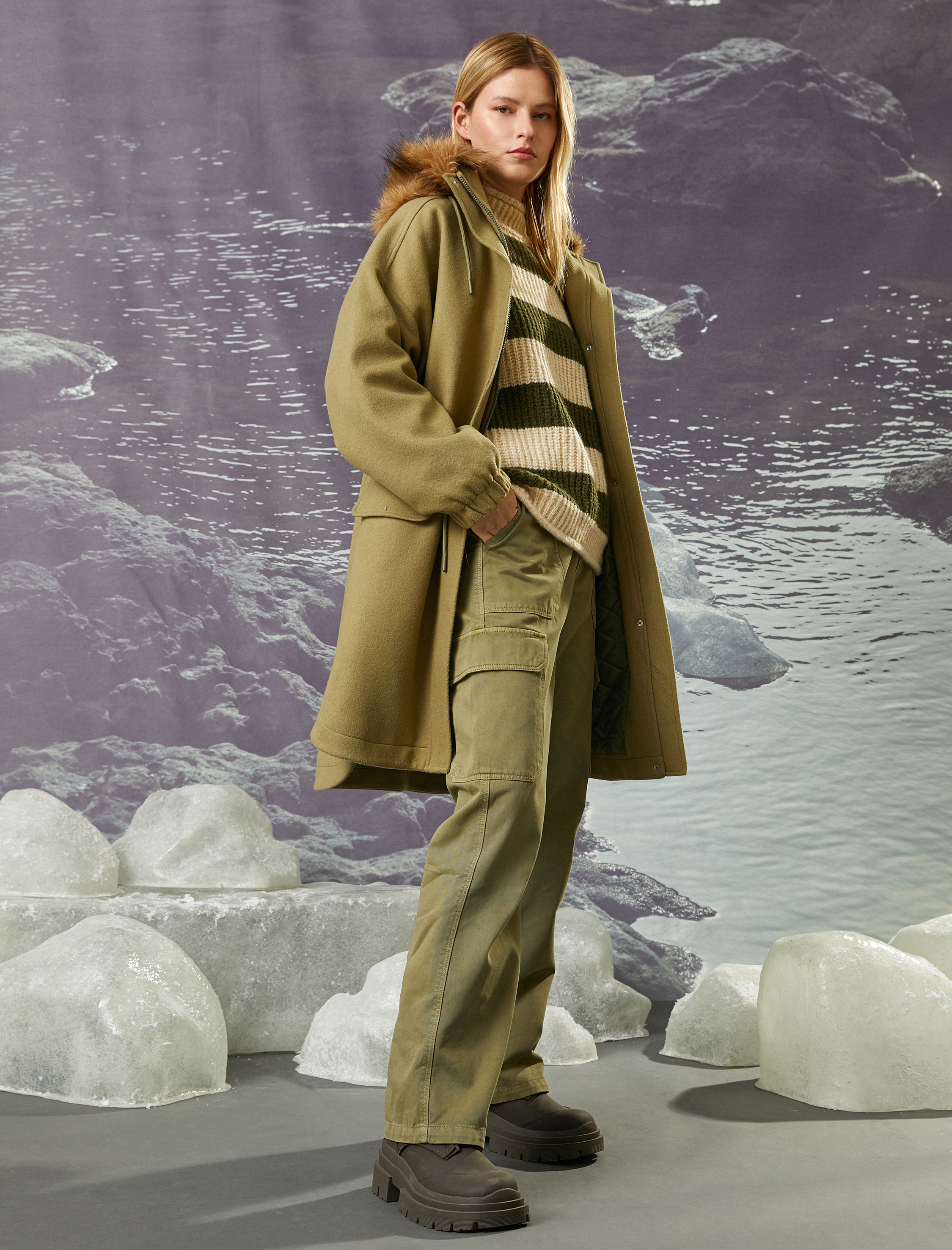   Koton X Şahika Ercümen - Yanları Cepli Kargo Pantolon