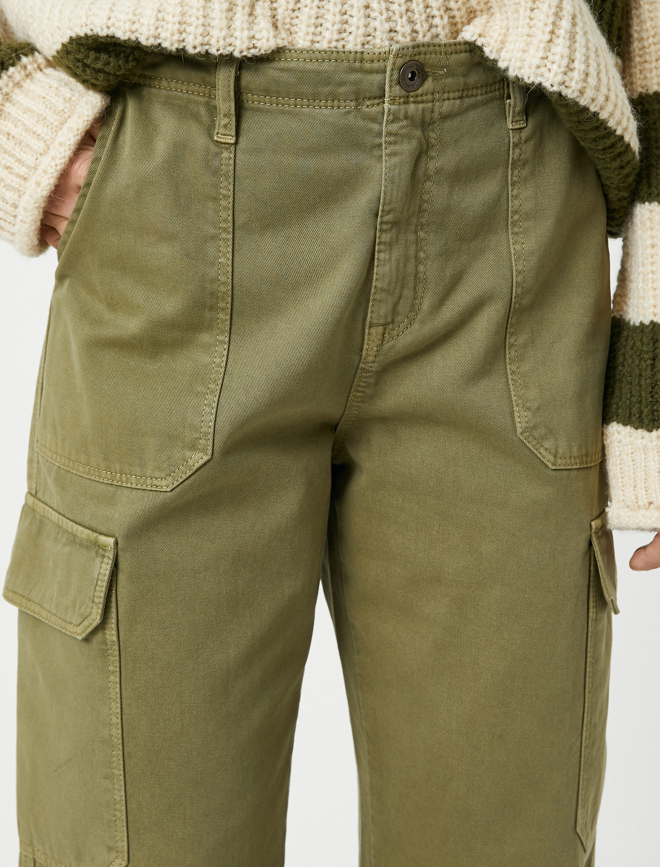   Koton X Şahika Ercümen - Yanları Cepli Kargo Pantolon