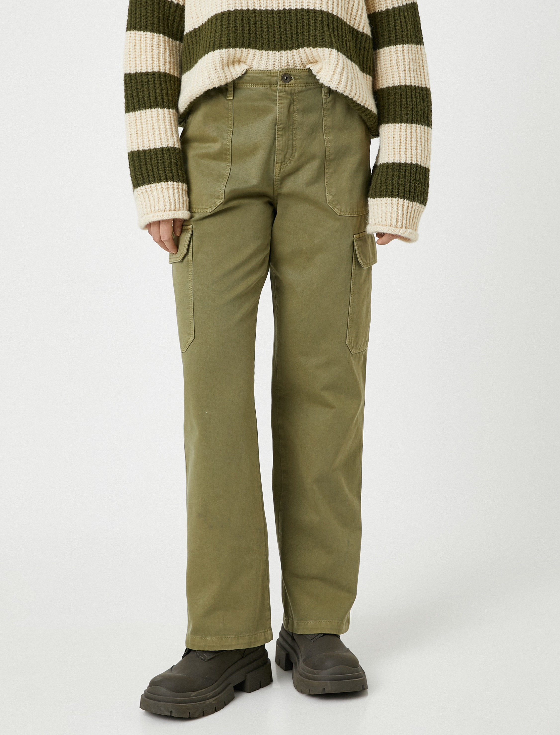   Koton X Şahika Ercümen - Yanları Cepli Kargo Pantolon