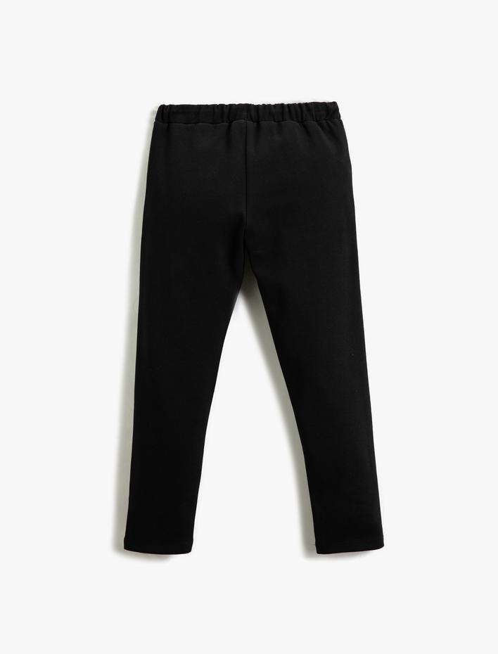 Erkek Çocuk Basic Eşofman Altı Beli Bağlamalı Düğme Kapamalı Cepli