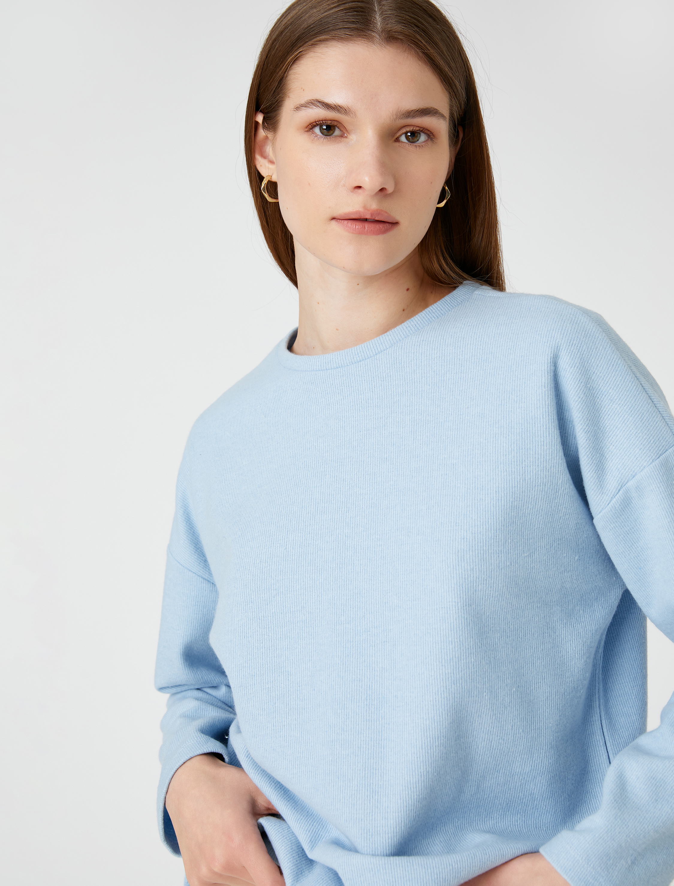   Relax Fit Sweatshirt Uzun Kollu