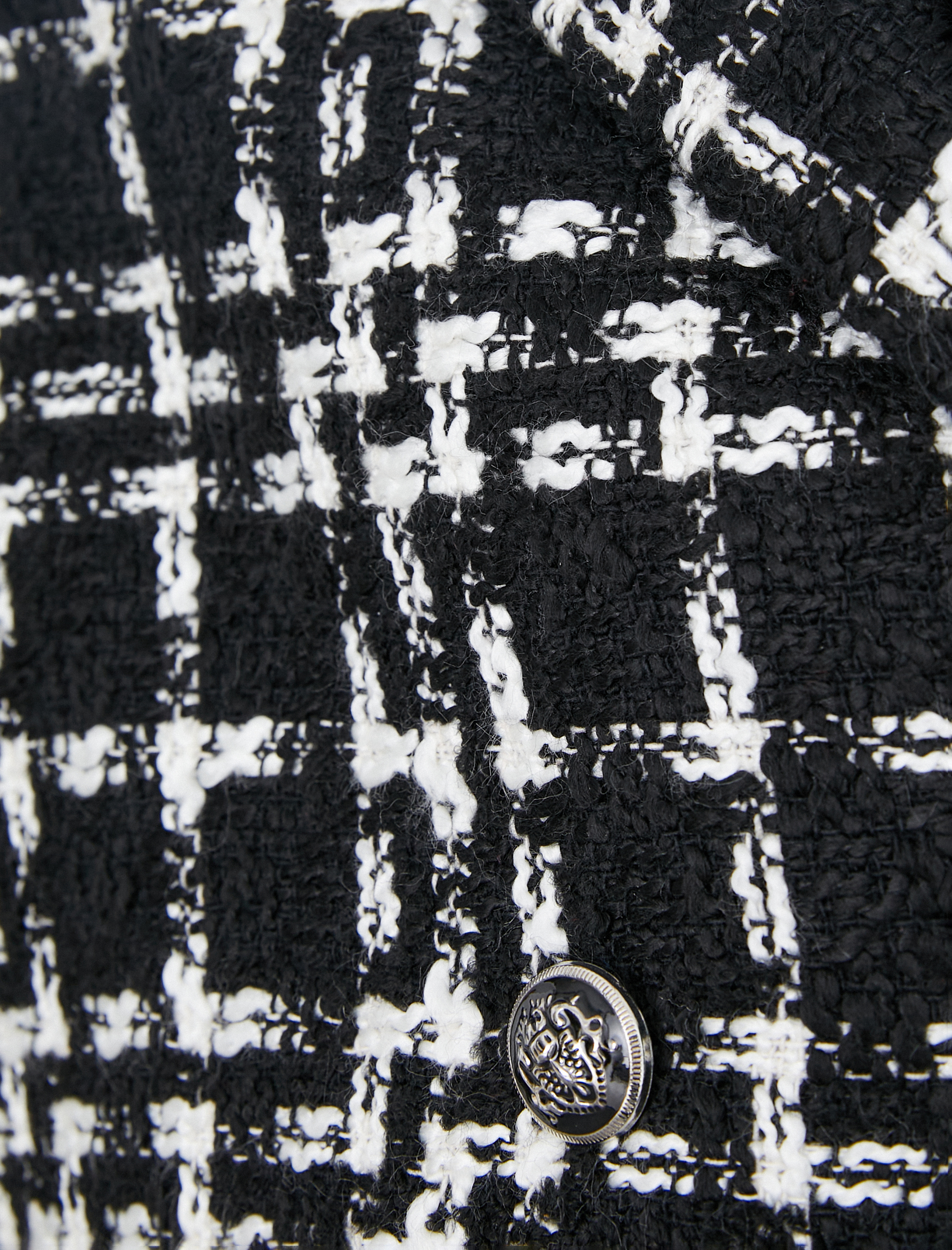   Crop Tüvit Blazer Ceket Kruvaze Arma Düğmeli