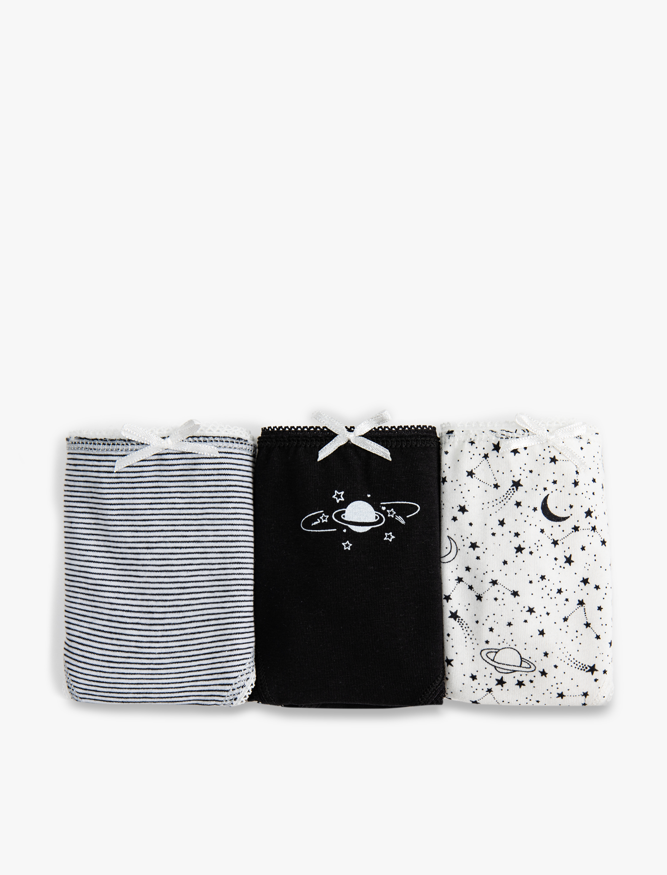   Pamuklu Brief Külot 3'lü Farklı Desenlerde