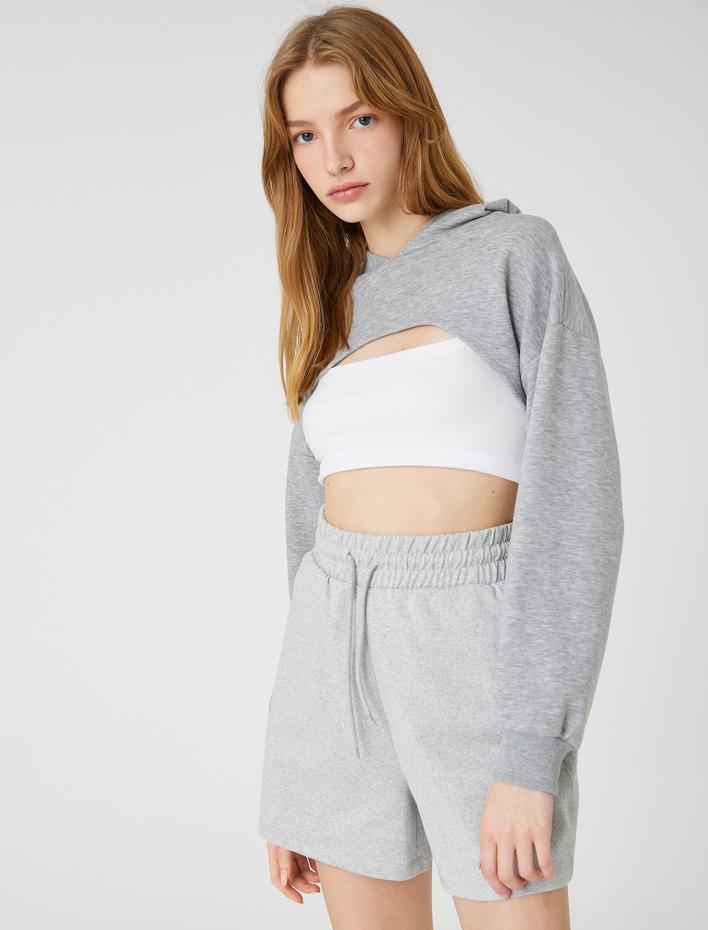  Basic Şort Beli Bağcıklı Rahat Kesim