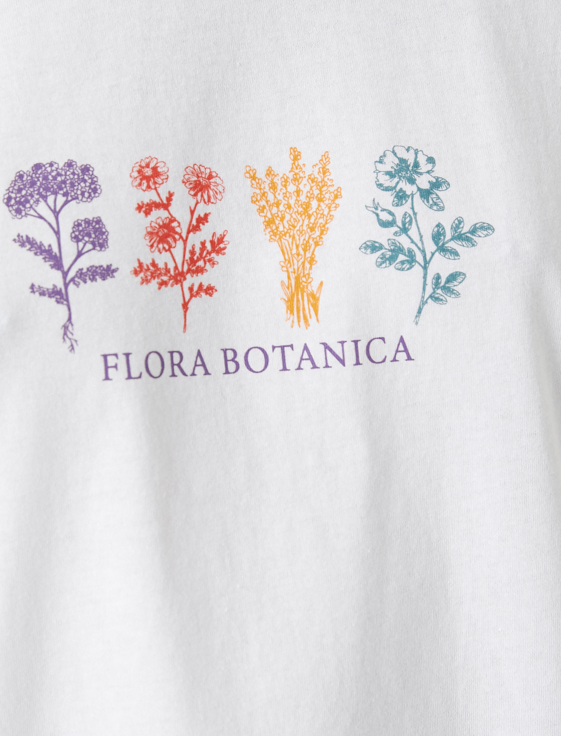   Kısa Kollu Tişört Rahat Kesim Bisiklet Yaka Baskılı