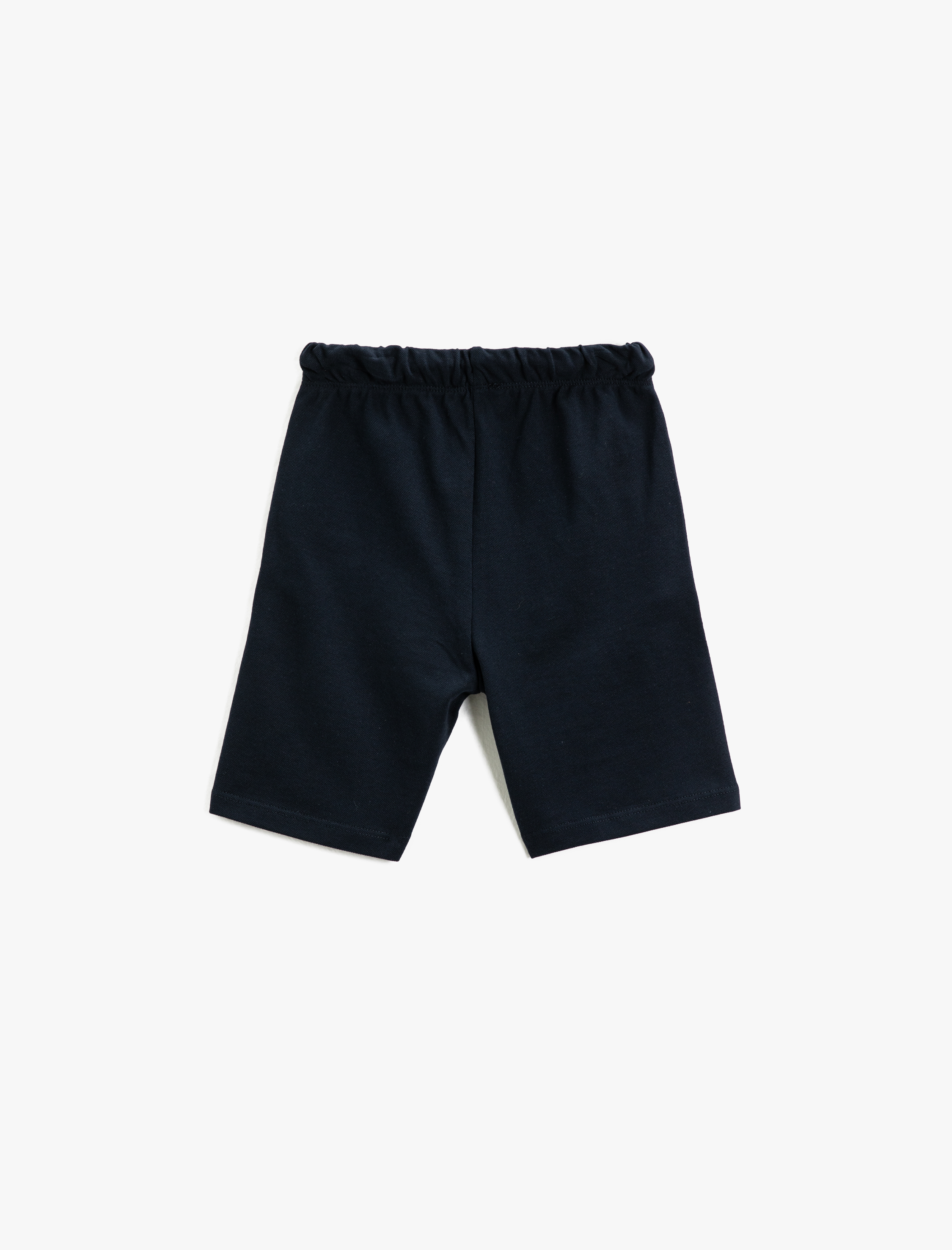  Erkek Çocuk Basic Şort Beli Bağlamalı Cepli Yengeç İşleme Detaylı