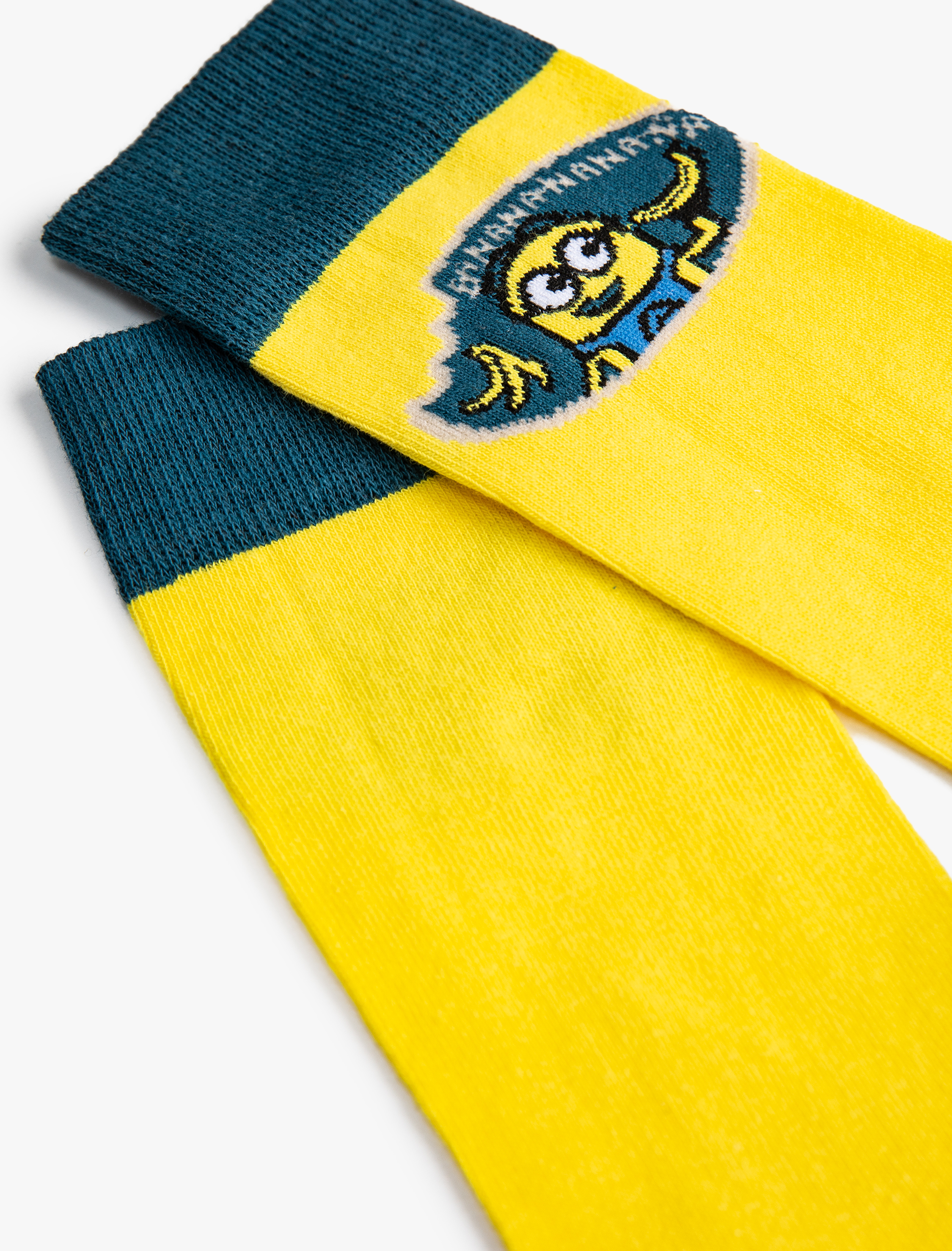  Erkek Minions Soket Çorap Lisanslı İşlemeli
