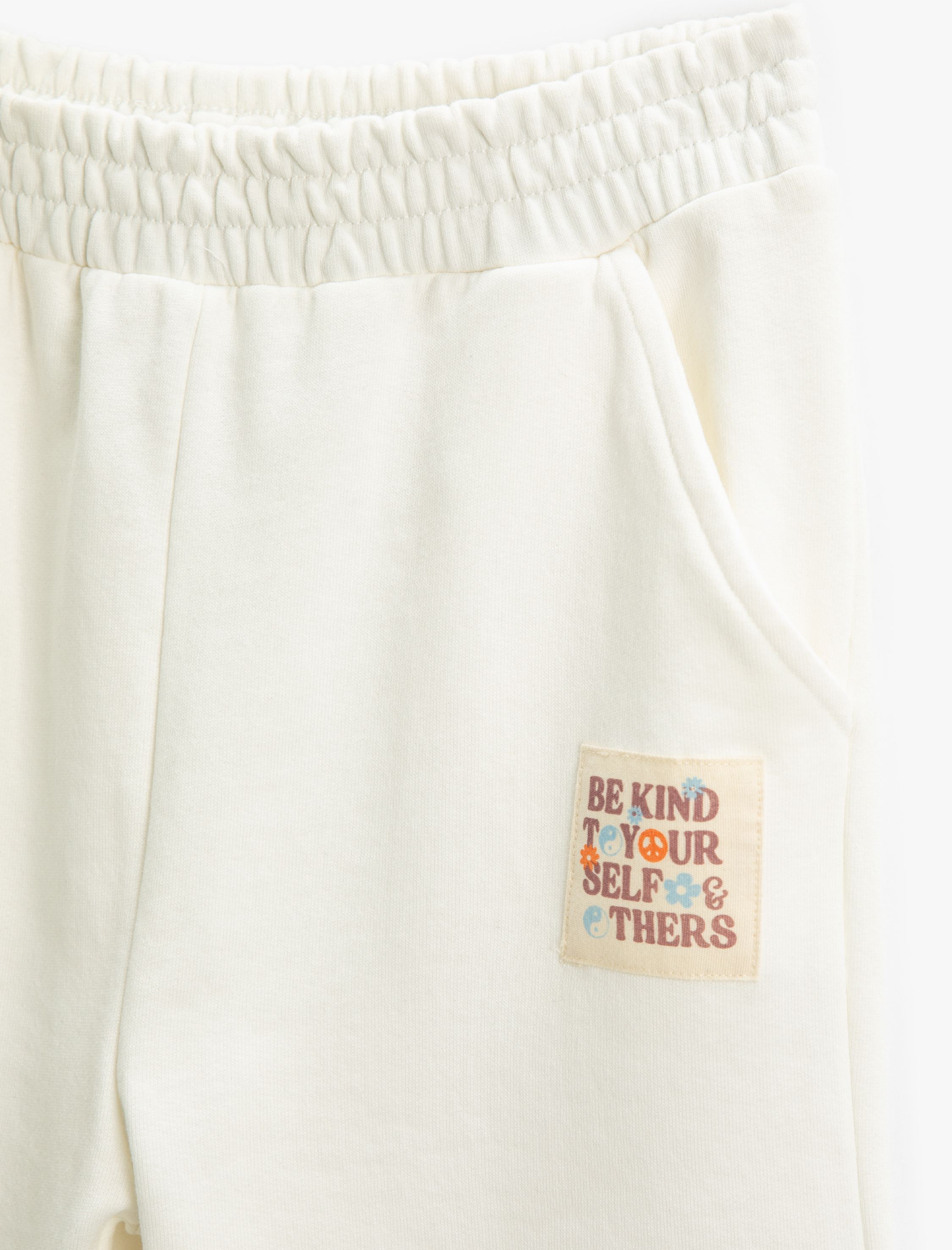  Kız Çocuk Jogger Eşofman Altı Etiket Detaylı Cepli Beli Lastikli