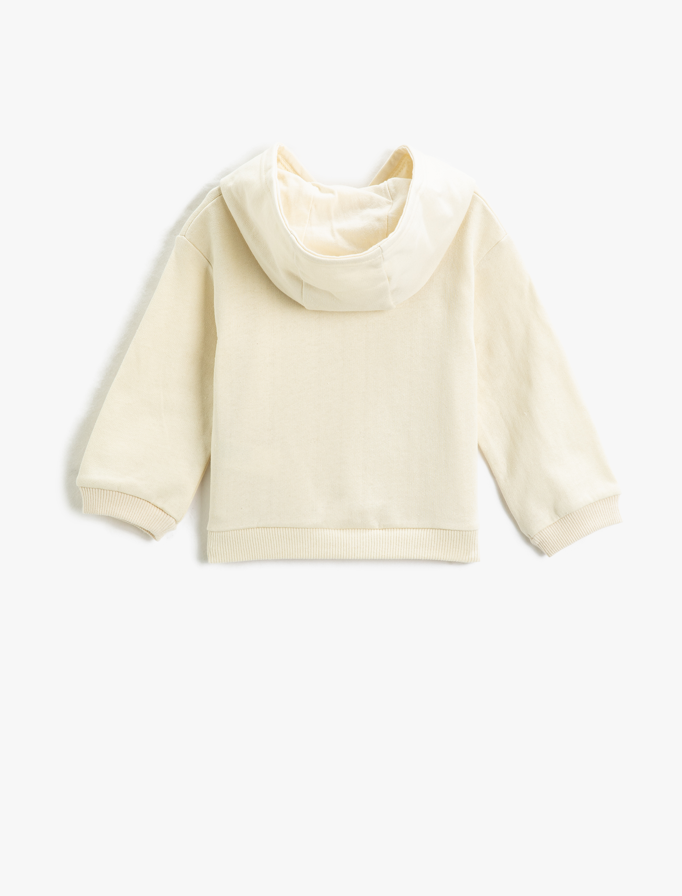 Kız Bebek Basic Kapşonlu Sweathirt Uzun Kollu