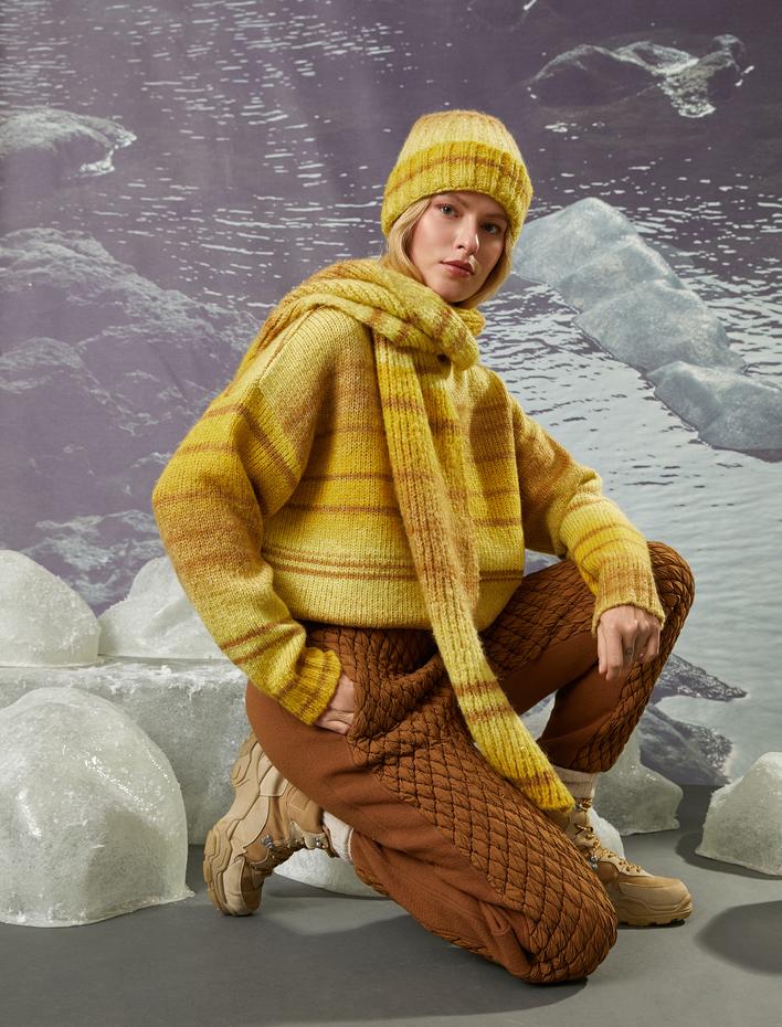  Koton X Şahika Ercümen - Kapitone Beli Lastikli Jogger Eşofman Altı