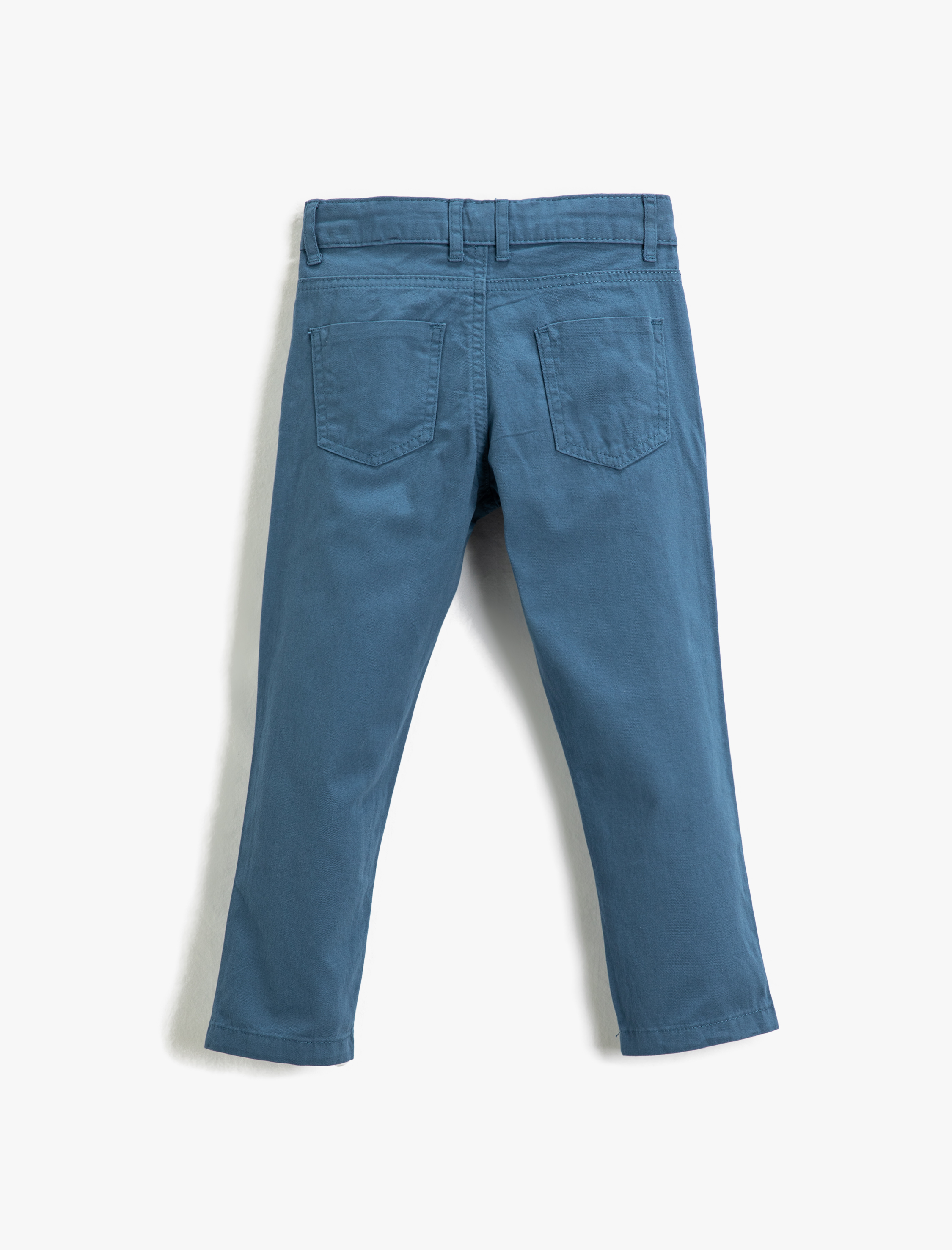 Koton Chino Pantolon Cepli Slim Fit Pamuklu Beli Ayarlanabilir Lastikli. 2