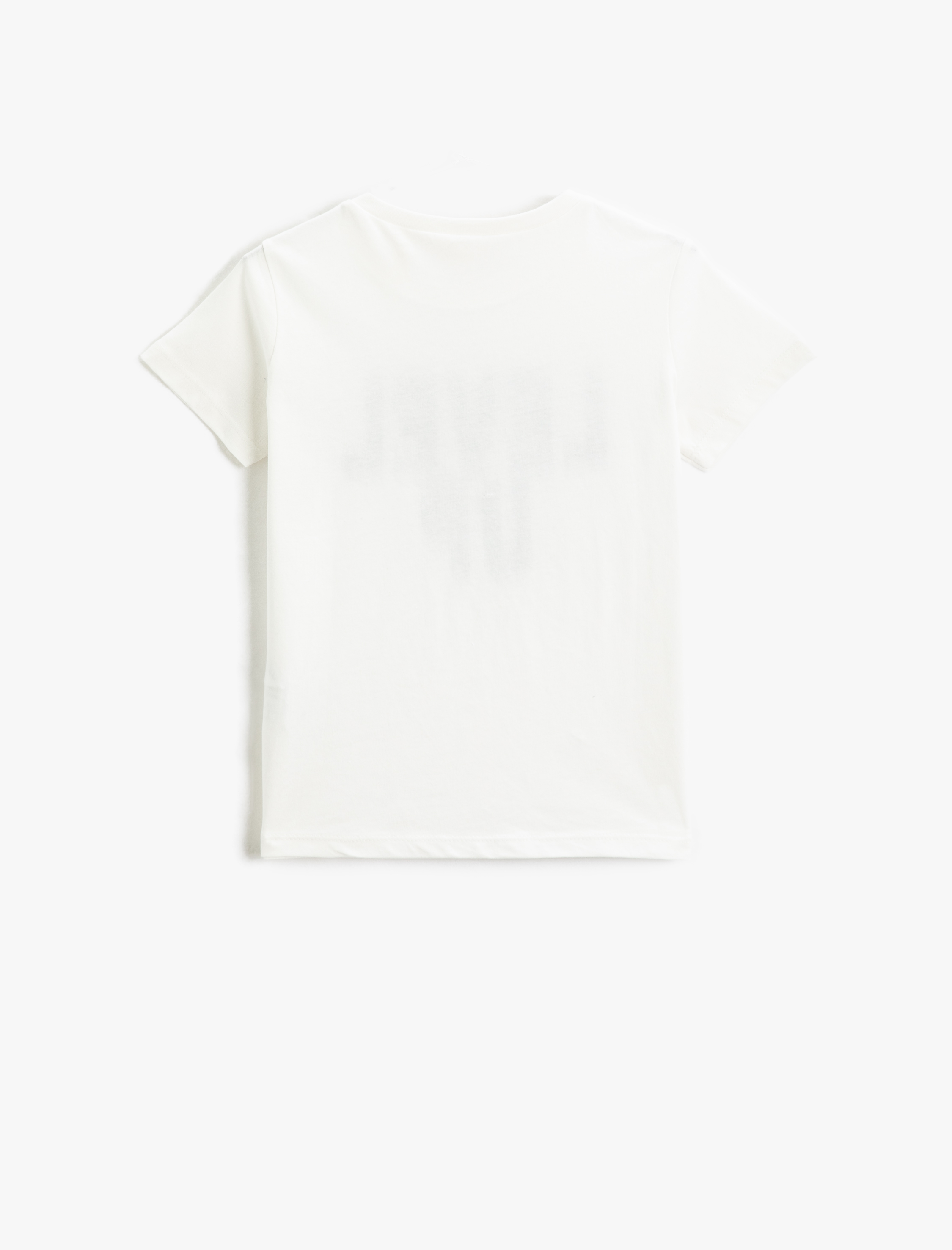  Erkek Çocuk Baskılı Kısa Kollu Tişört Bisiklet Yaka Pamuklu