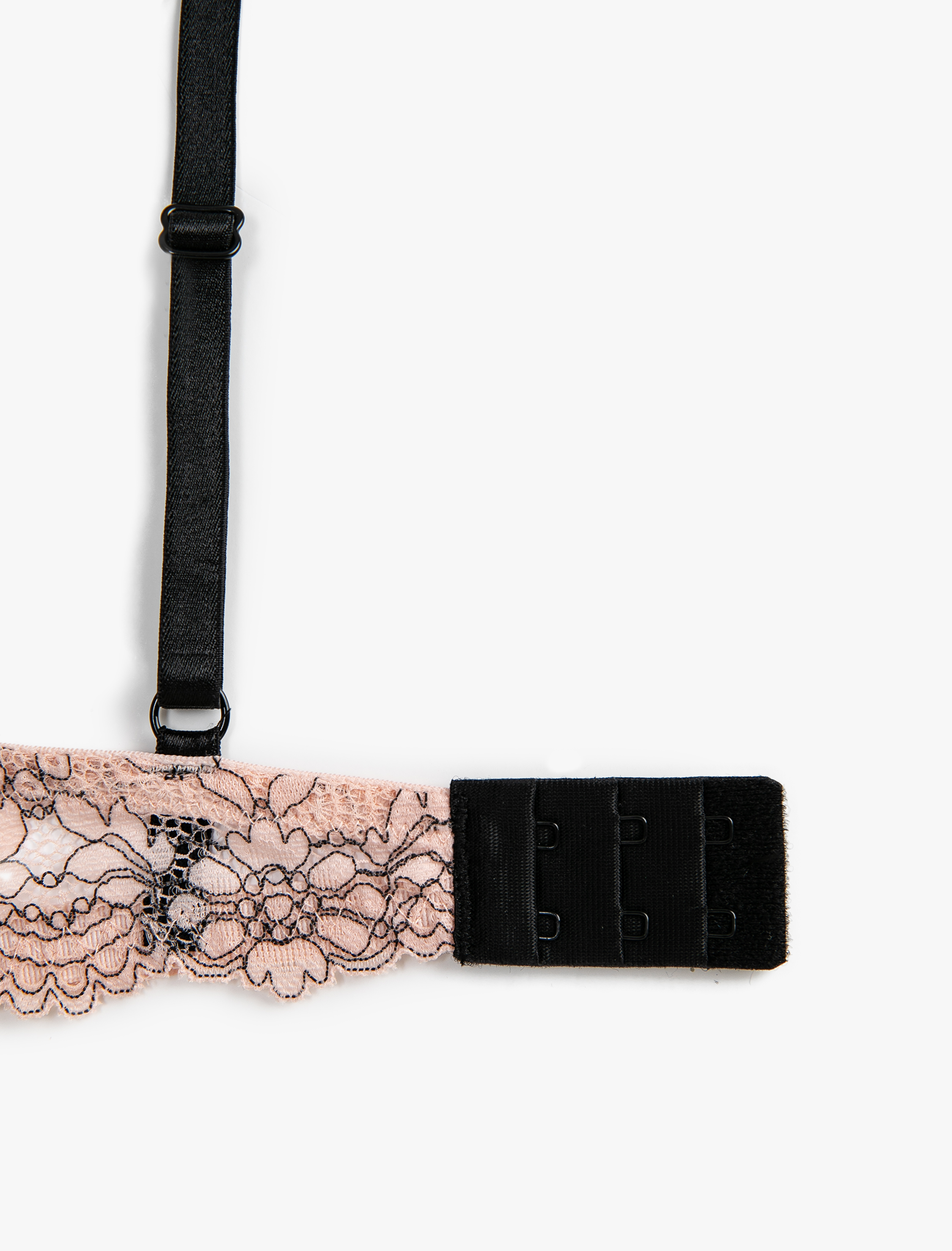   Dantelli Destekli Sütyen Ekstra Dolgulu Balenli Kaplı