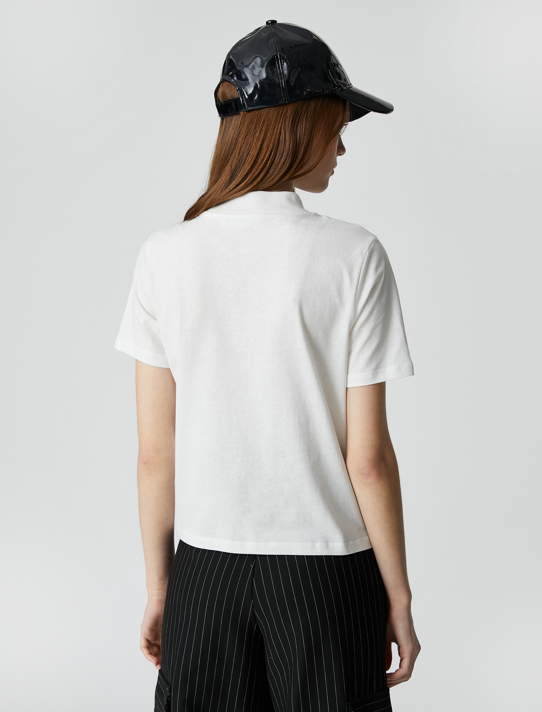   Basic Tişört Bisiklet Yaka Kısa Kollu Normal Kesim