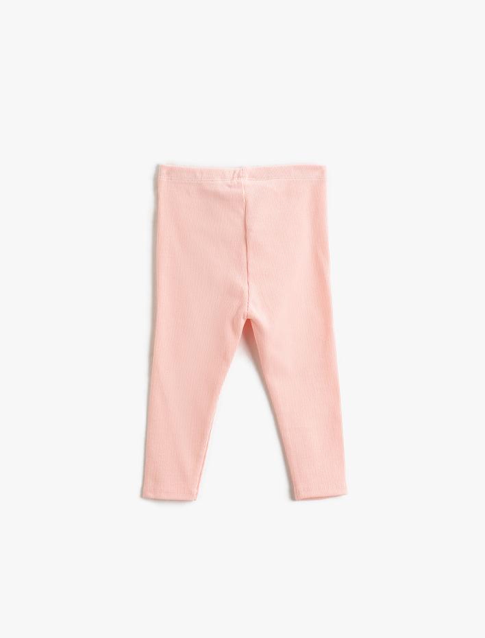 Kız Bebek Fitilli Basic Tayt Beli Lastikli