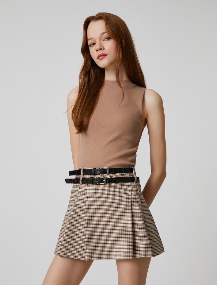  Pamuklu Atlet Dar Kesim Ribanalı Bisiklet Yaka