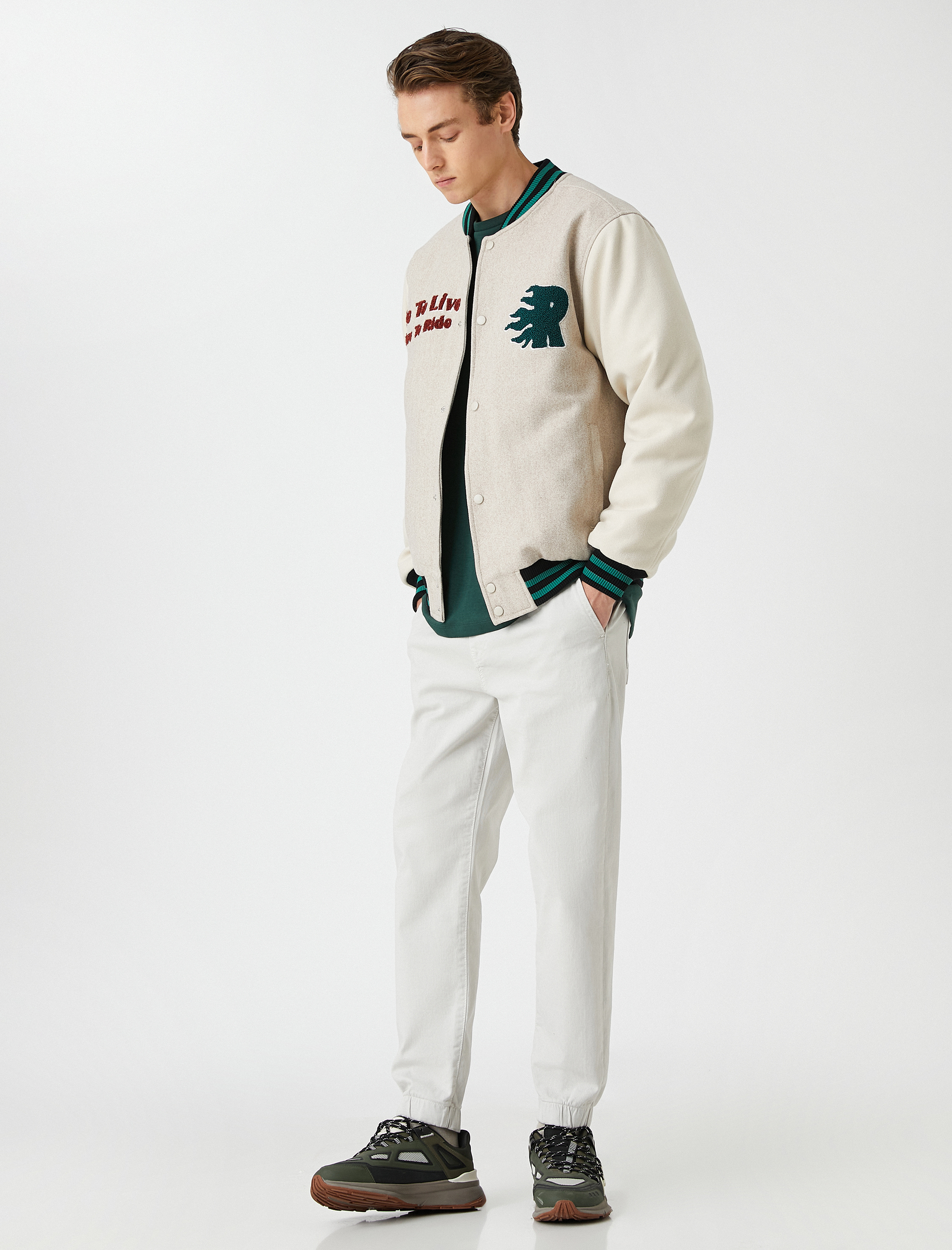   Jogger Pantolon Beli Bağcıklı Cep Detaylı