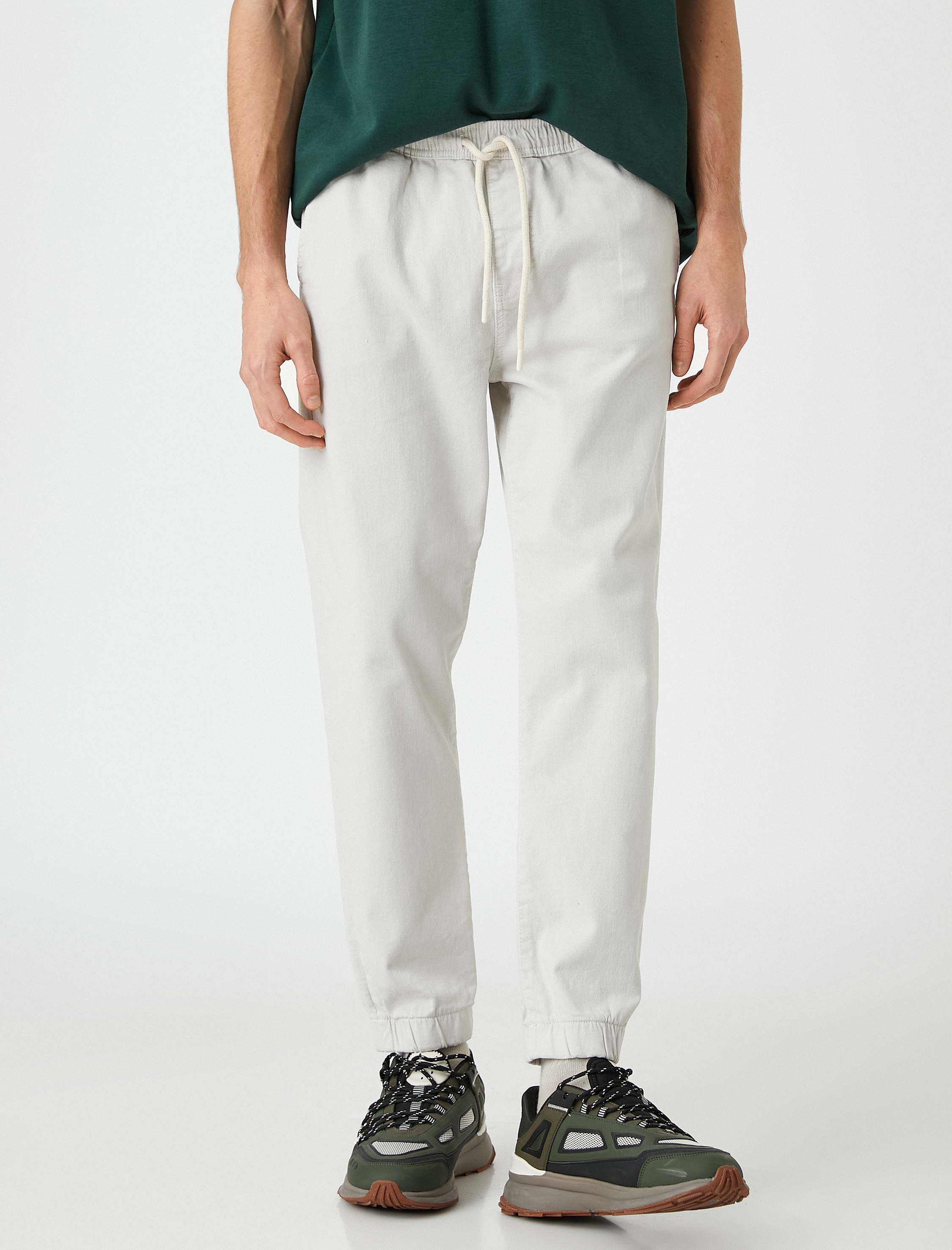   Jogger Pantolon Beli Bağcıklı Cep Detaylı