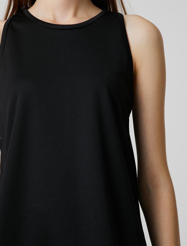   Halter Yaka Basic Spor Atlet Relax Fit Nefes Alabilen Kumaş