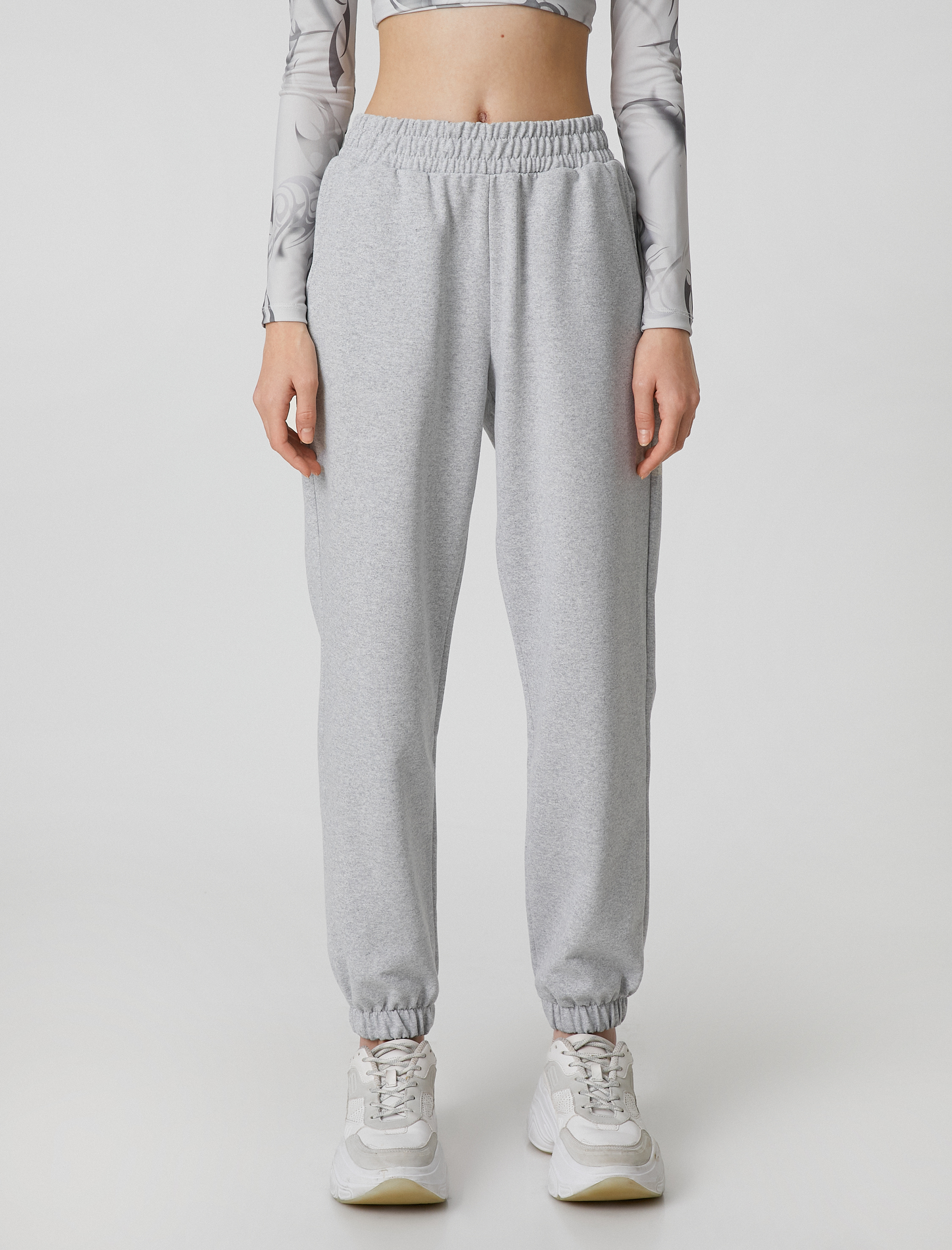   Jogger Eşofman Altı Cep Detaylı Beli Paçası Lastikli