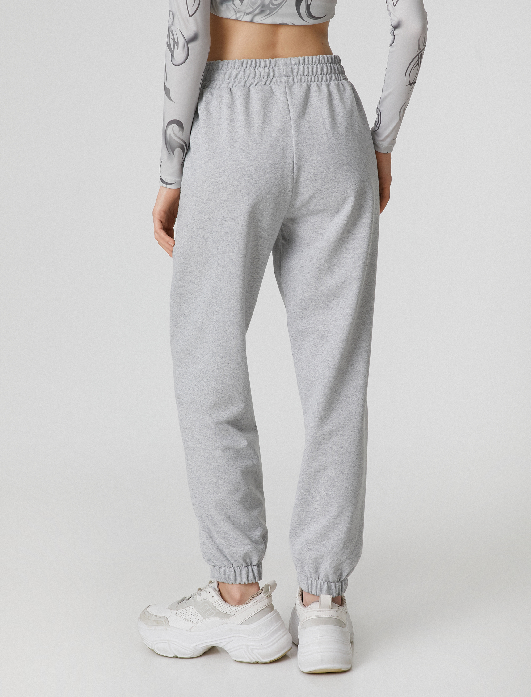   Jogger Eşofman Altı Cep Detaylı Beli Paçası Lastikli