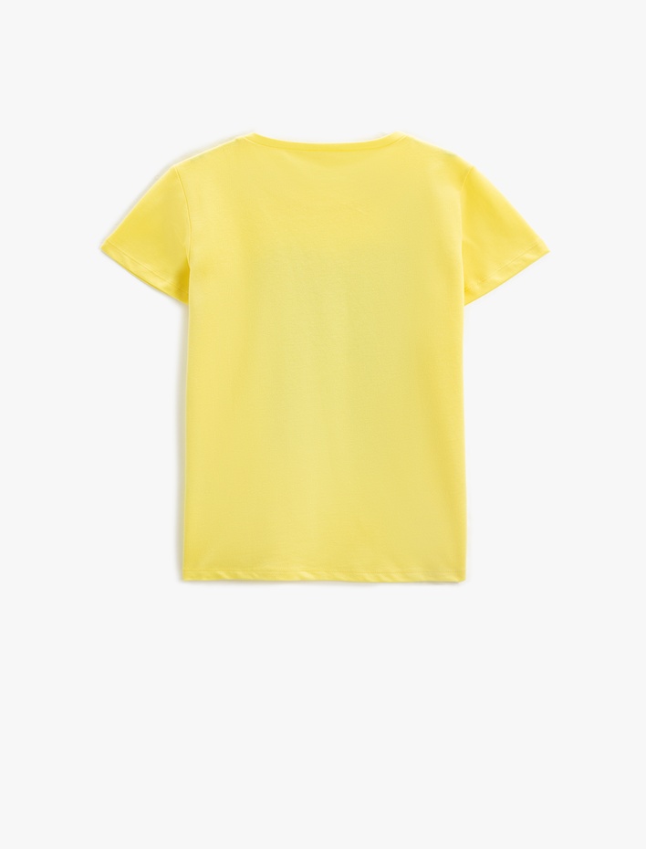 Erkek Çocuk Kısa Kollu Bisiklet Yaka Tişört Kaykay Temalı Baskılı Pamuklu