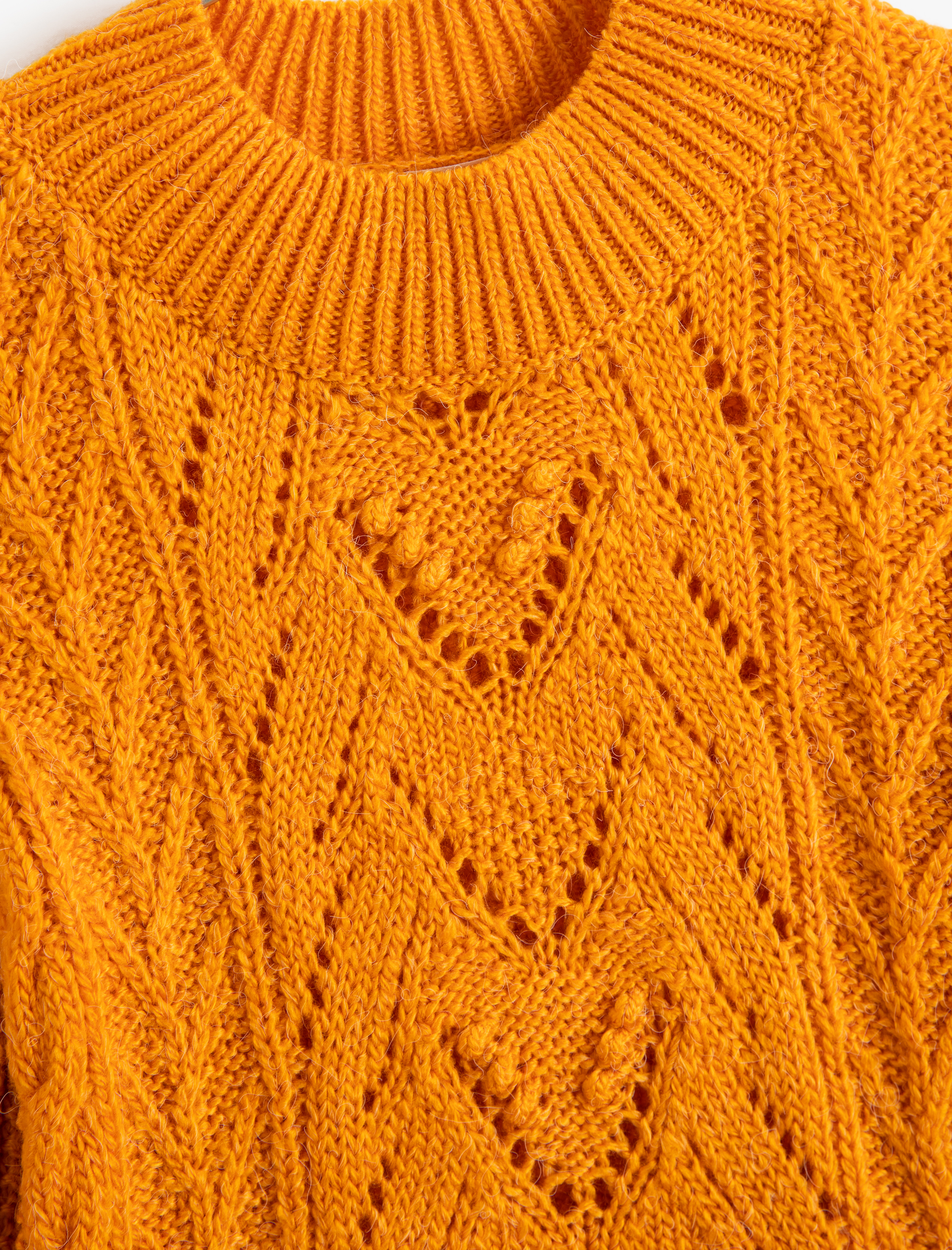  Kız Çocuk Saç Örgü Kazak Uzun Kollu Yüksek Yaka