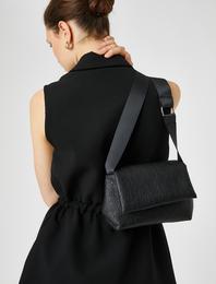 Çapraz Çanta Suni Deri Kalın Askılı