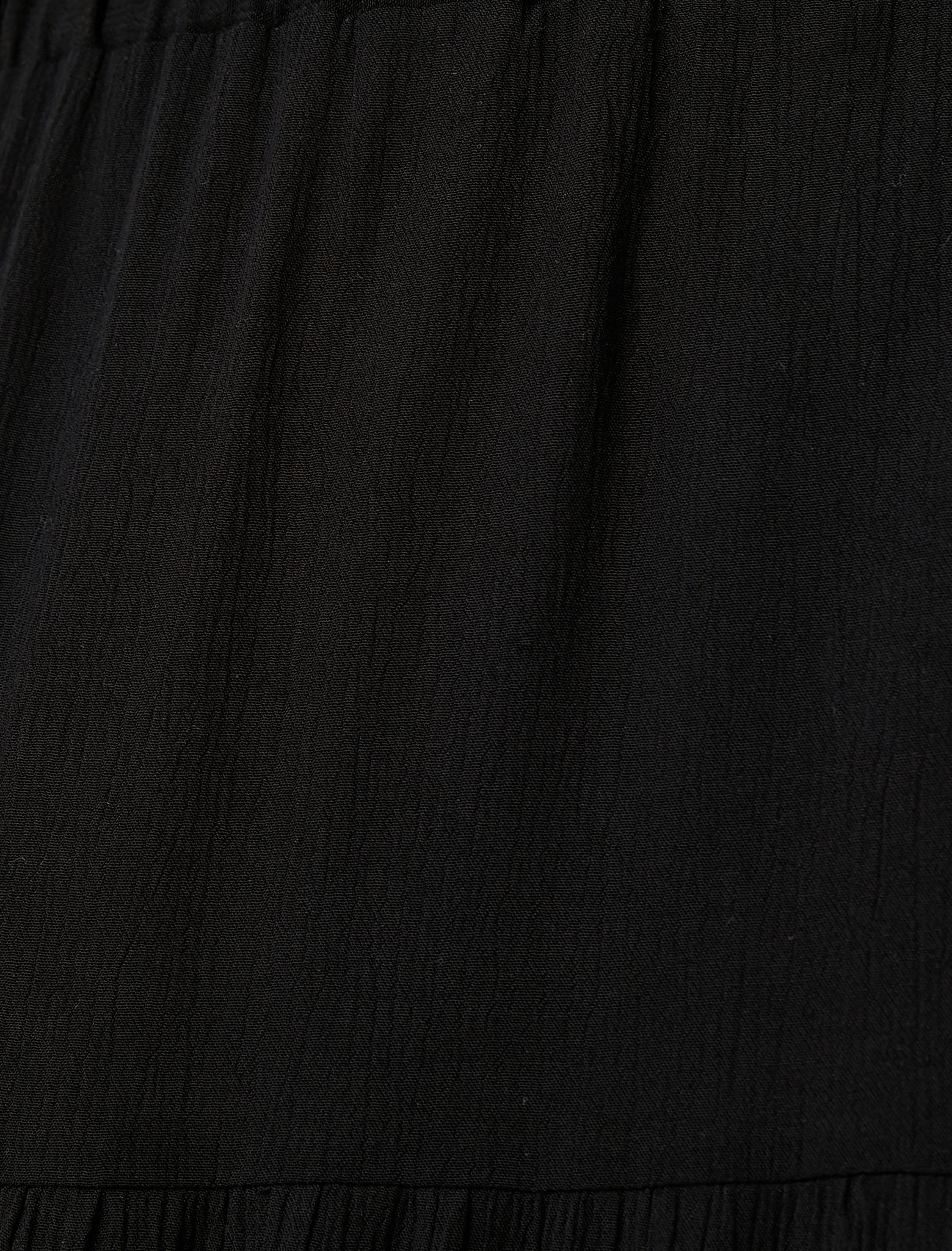   Katlı Midi Boy Etek Beli Lastikli