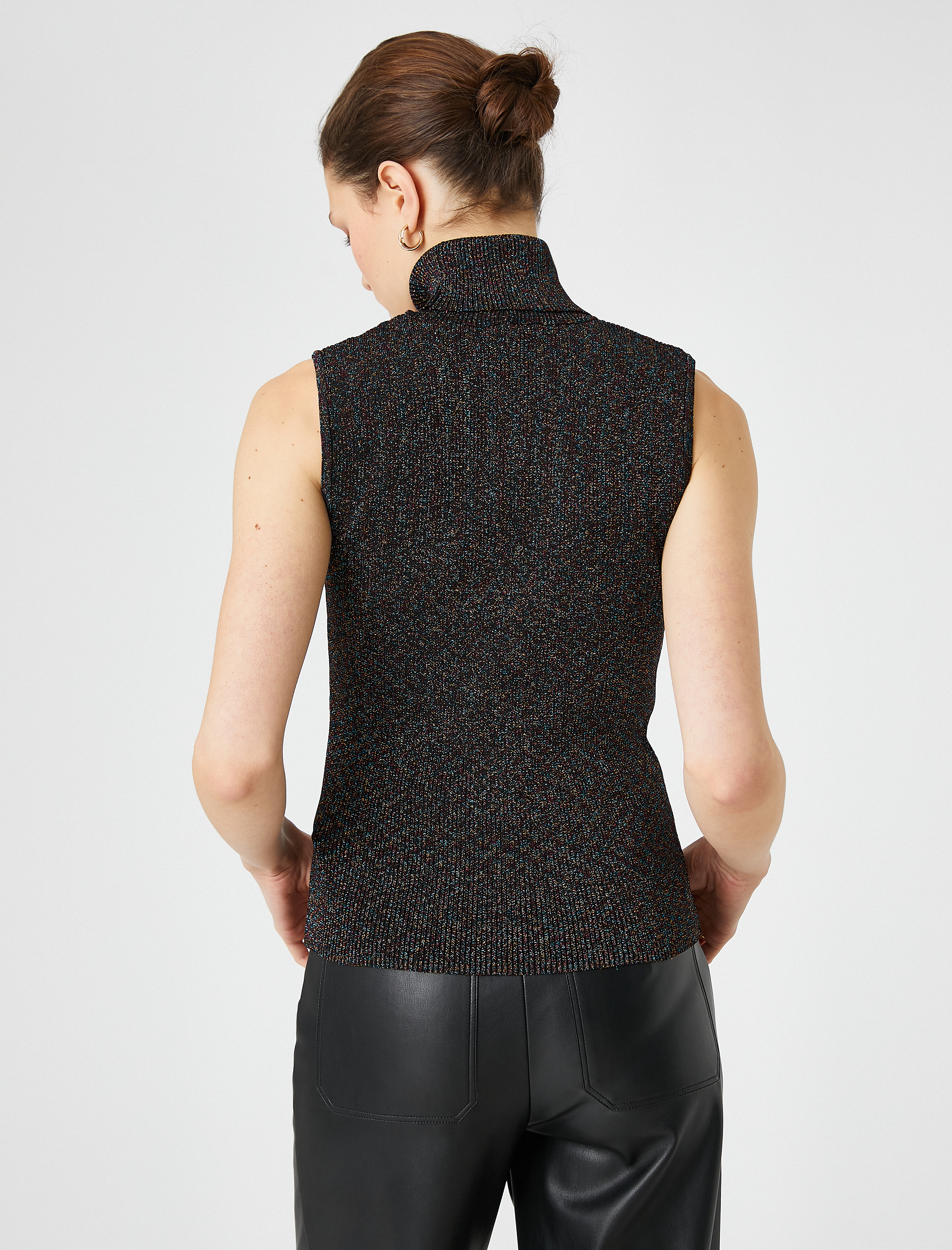   Simli Triko Atlet Balıkçı Yaka