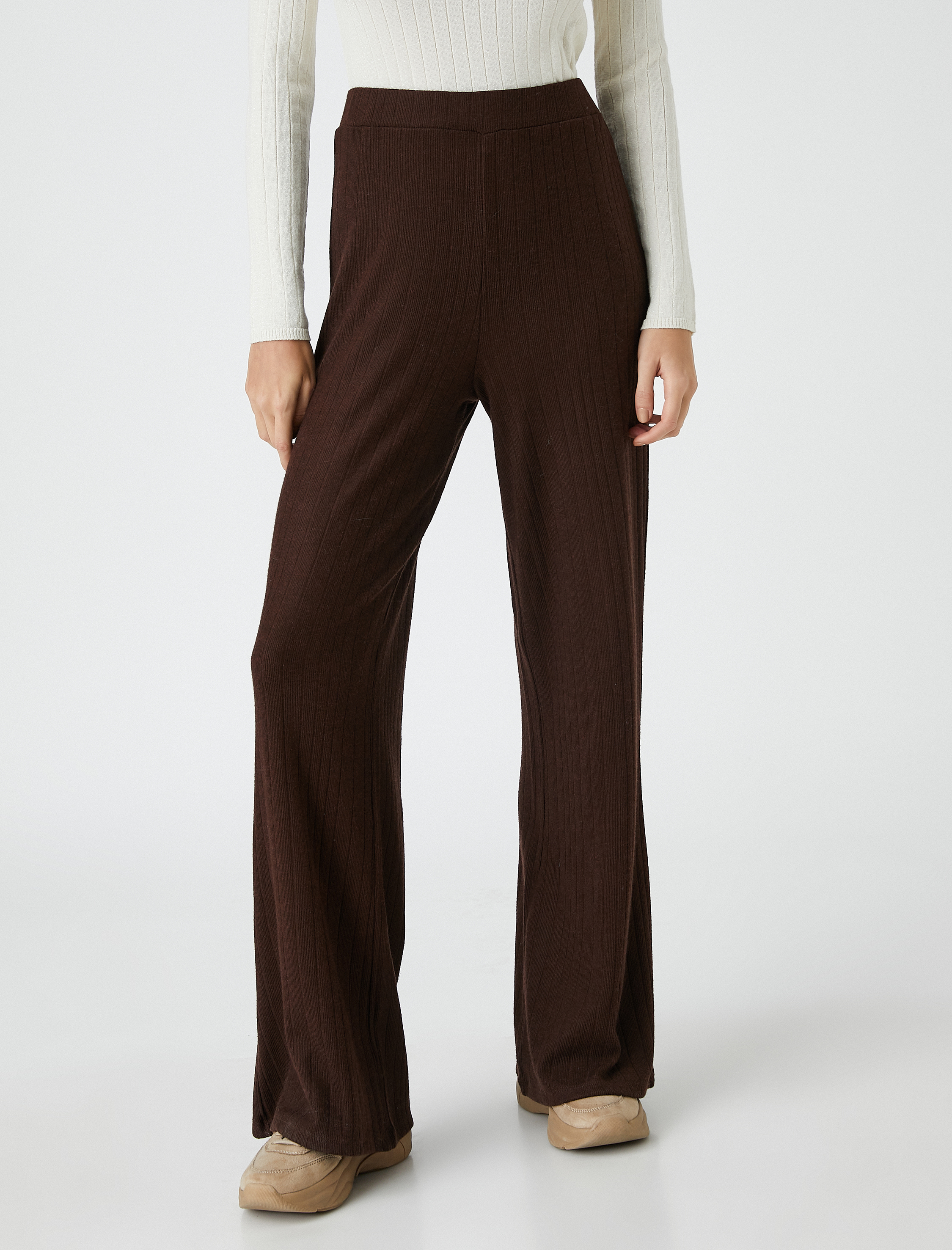   Koton X Şahika Ercümen - Bol Paça Beli Lastikli Rahat Pantolon