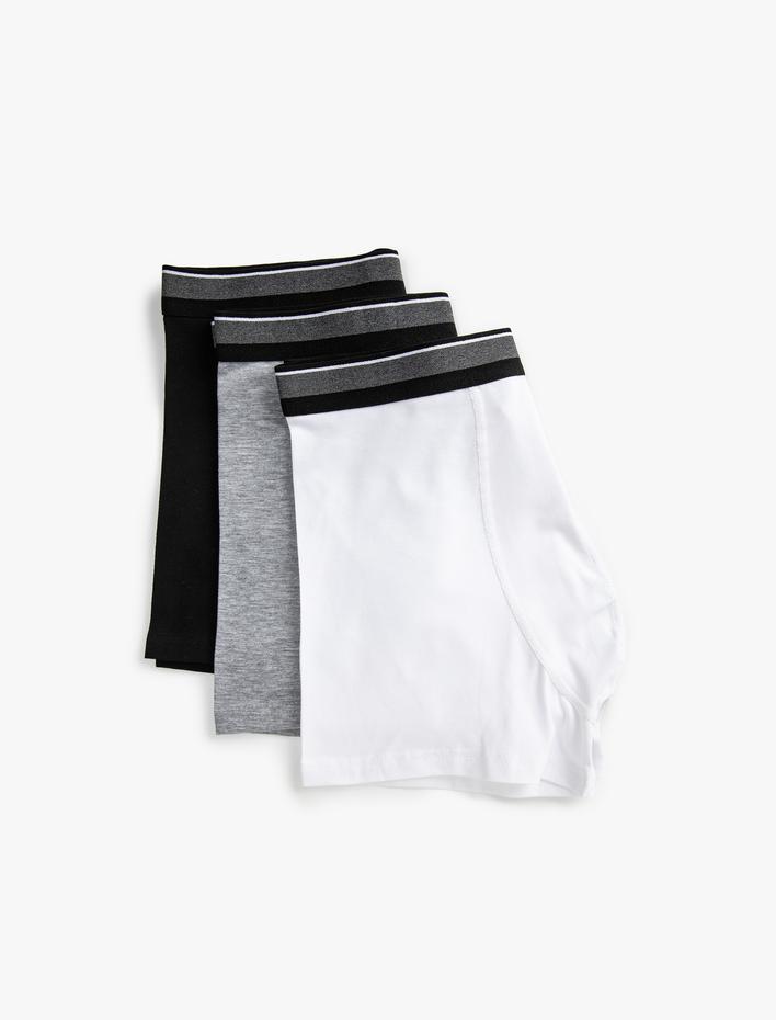  Basic 3'lü Boxer Seti Beli Lastikli