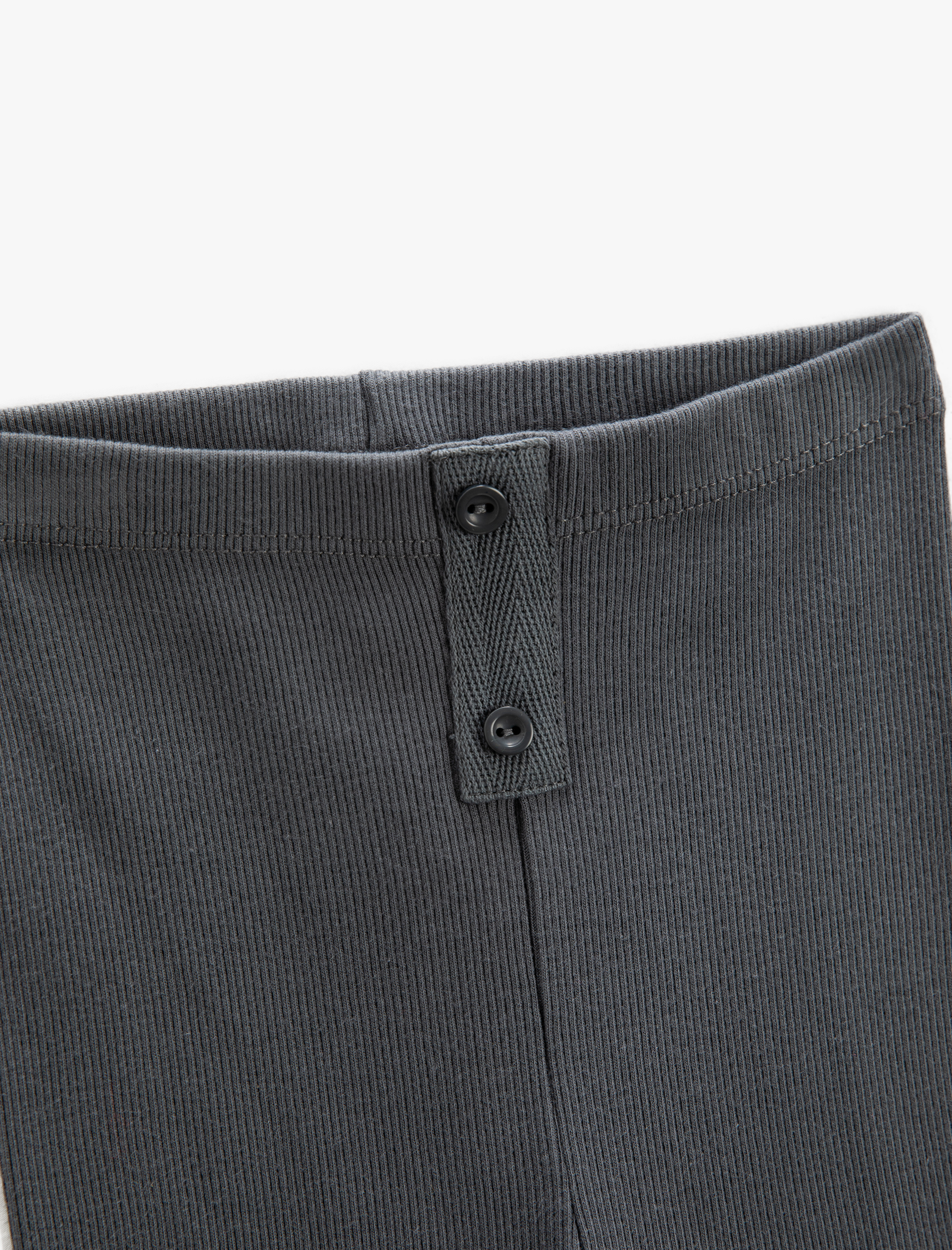  Kız Bebek Tayt Fitilli Tek Düğme Detaylı Beli Lastikli