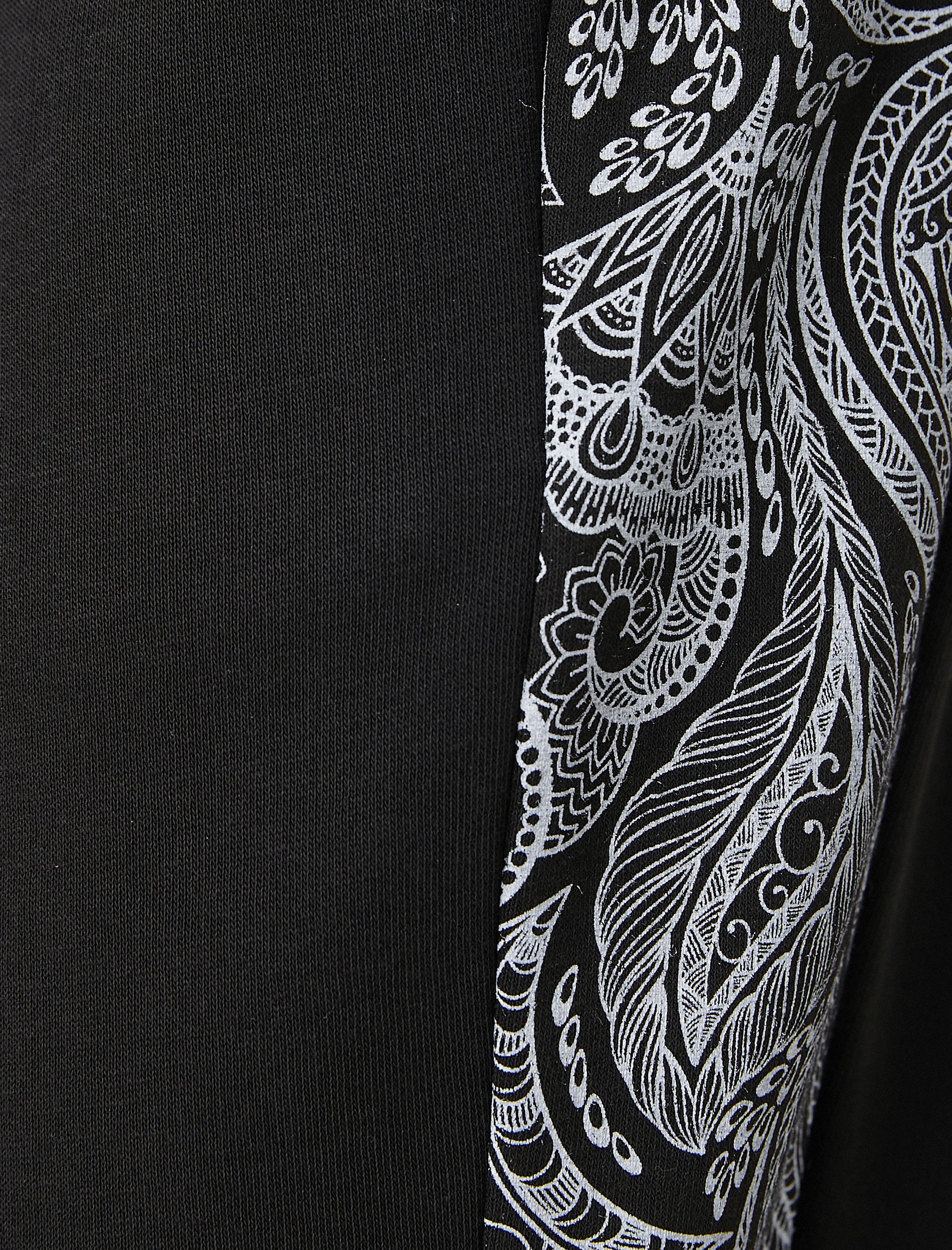   Jogger Eşofman Altı Şal Motifli Beli Bağcıklı Cepli