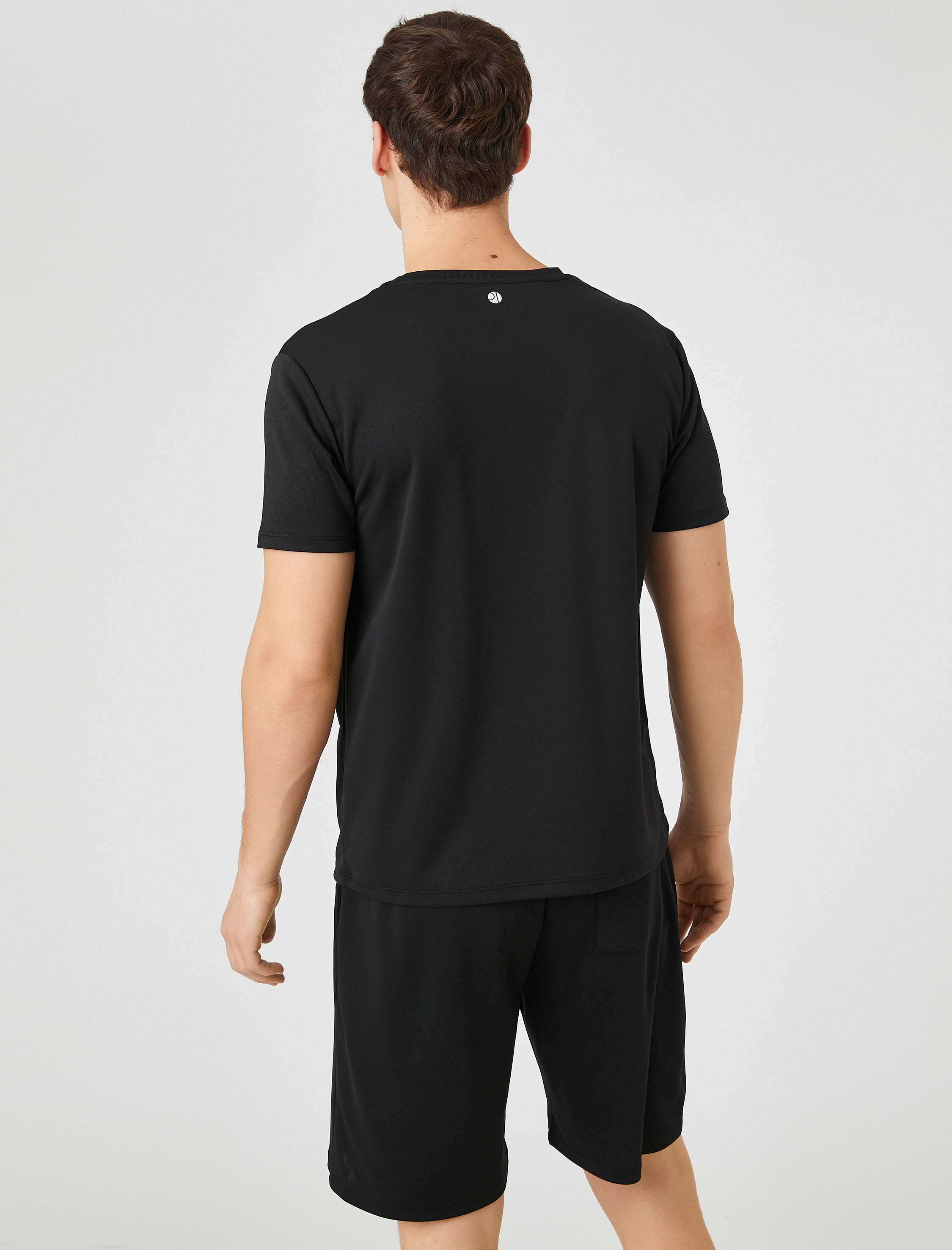   Spor Tişört Slogan Baskılı Bisiklet Yaka Kısa Kollu Nefes Alan Kumaş