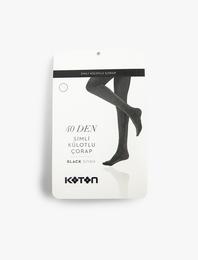 Simli Külotlu Çorap 40 Den - Melis Ağazat X Koton